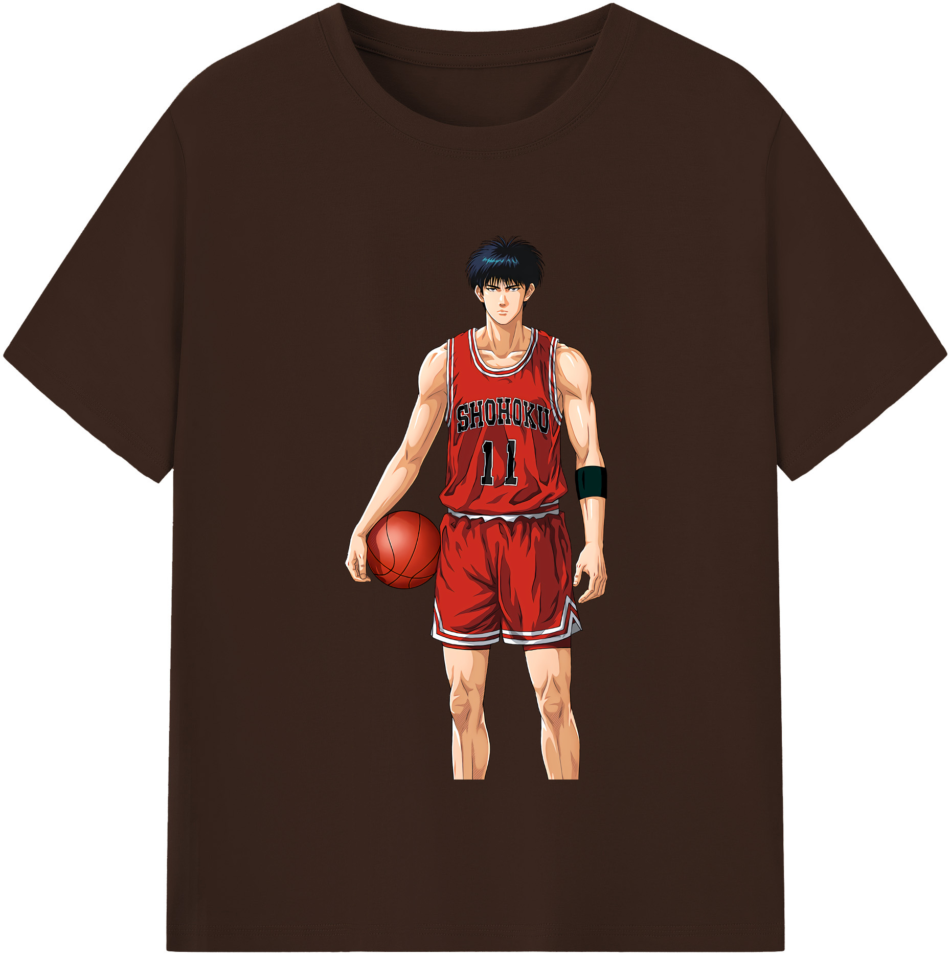 SLAM DUNK／スラムダンク 綿100％半袖Tシャツ（フロントプリント）