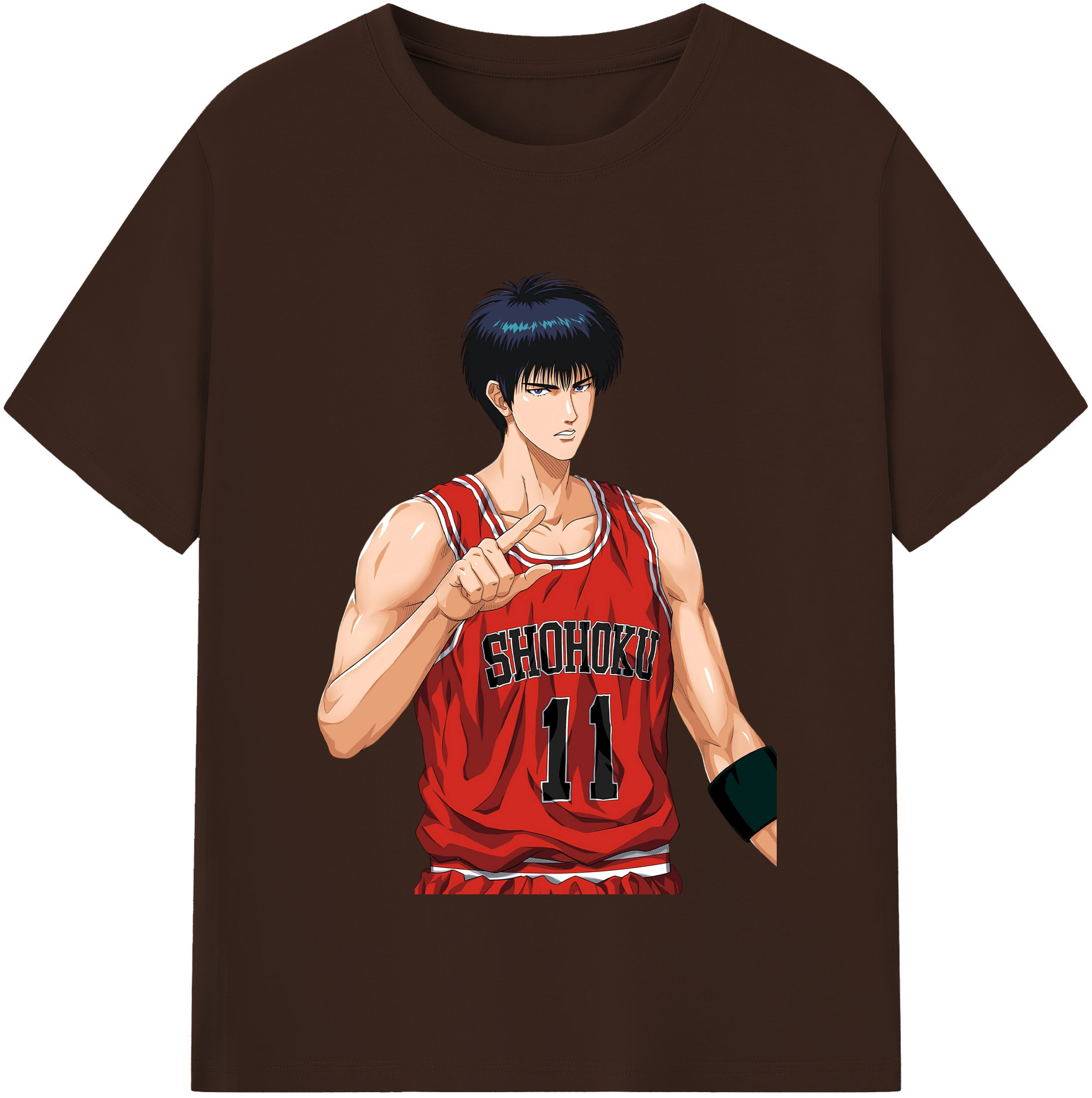 SLAM DUNK／スラムダンク 綿100％半袖Tシャツ（フロントプリント）