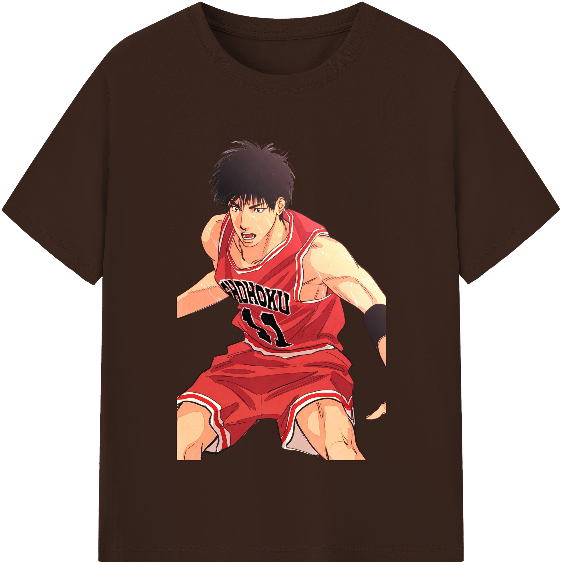 SLAM DUNK／スラムダンク 綿100％半袖Tシャツ（フロントプリント）