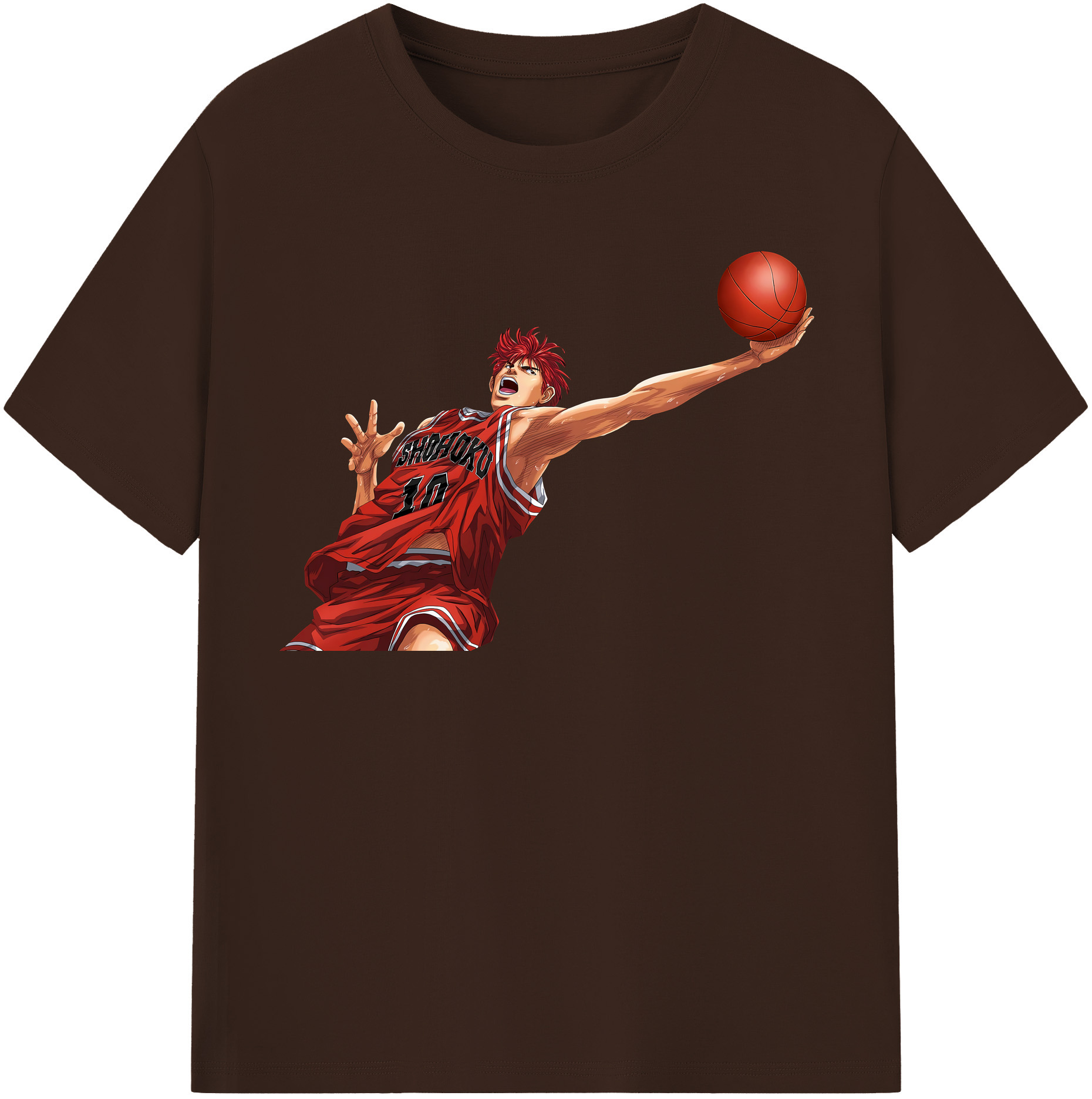 SLAM DUNK／スラムダンク 綿100％半袖Tシャツ（フロントプリント）