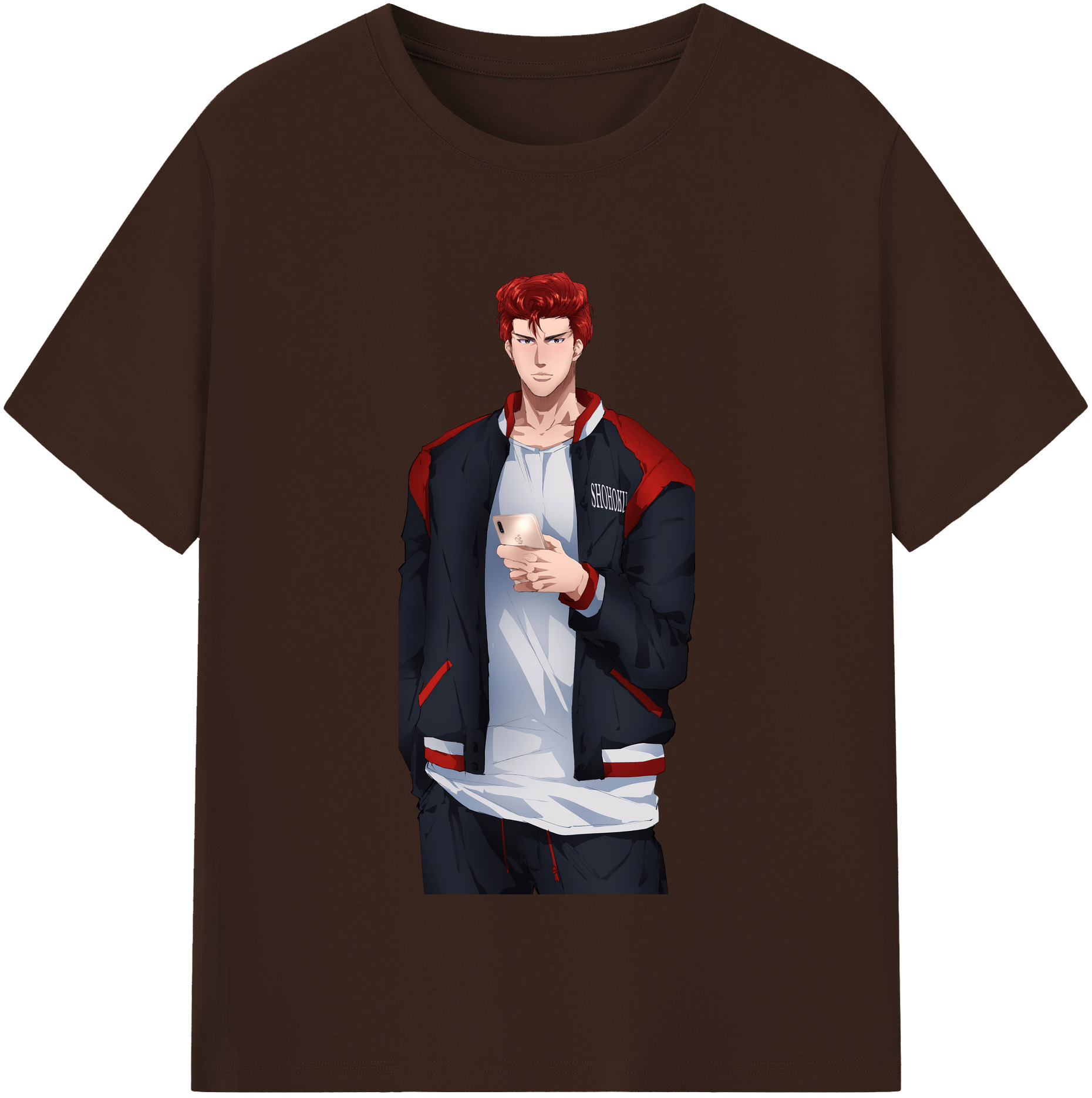 SLAM DUNK／スラムダンク 綿100％半袖Tシャツ（フロントプリント）