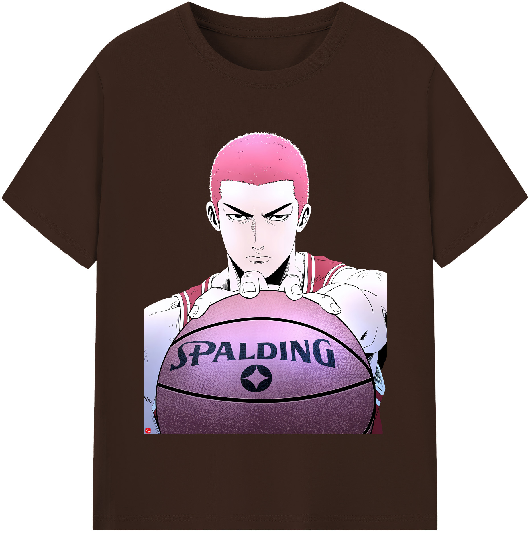 SLAM DUNK／スラムダンク 綿100％半袖Tシャツ（フロントプリント）