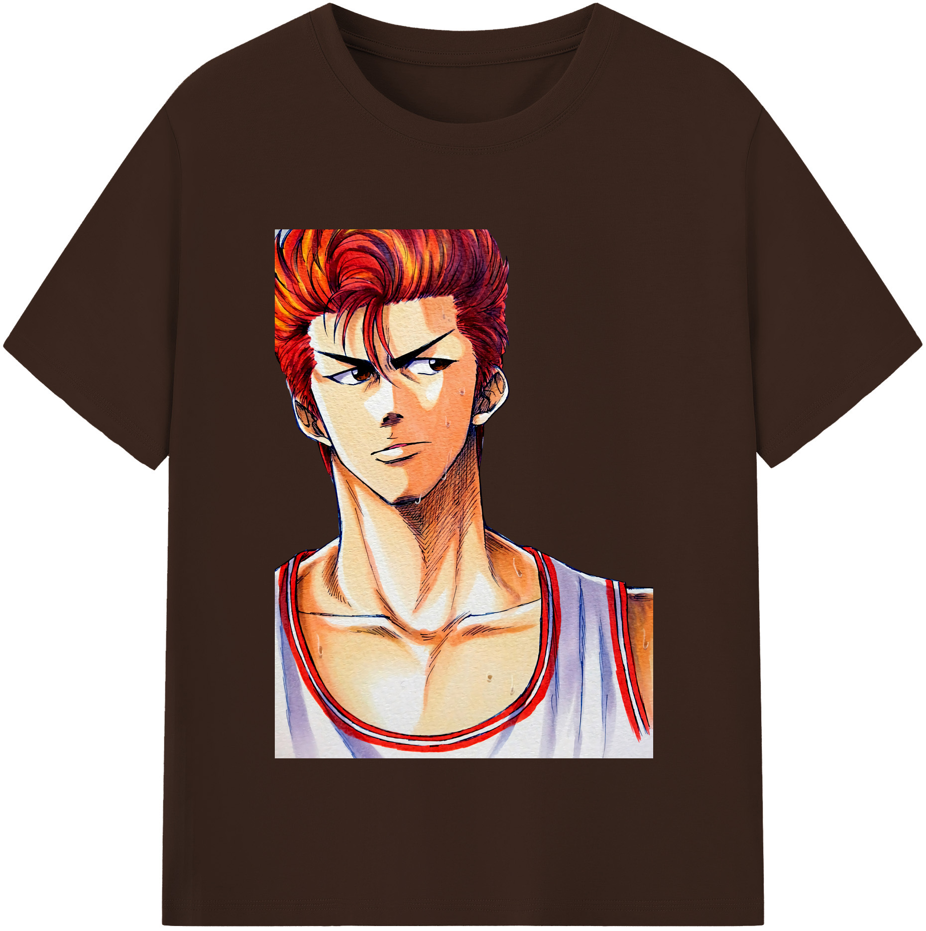 SLAM DUNK／スラムダンク 綿100％半袖Tシャツ（フロントプリント）