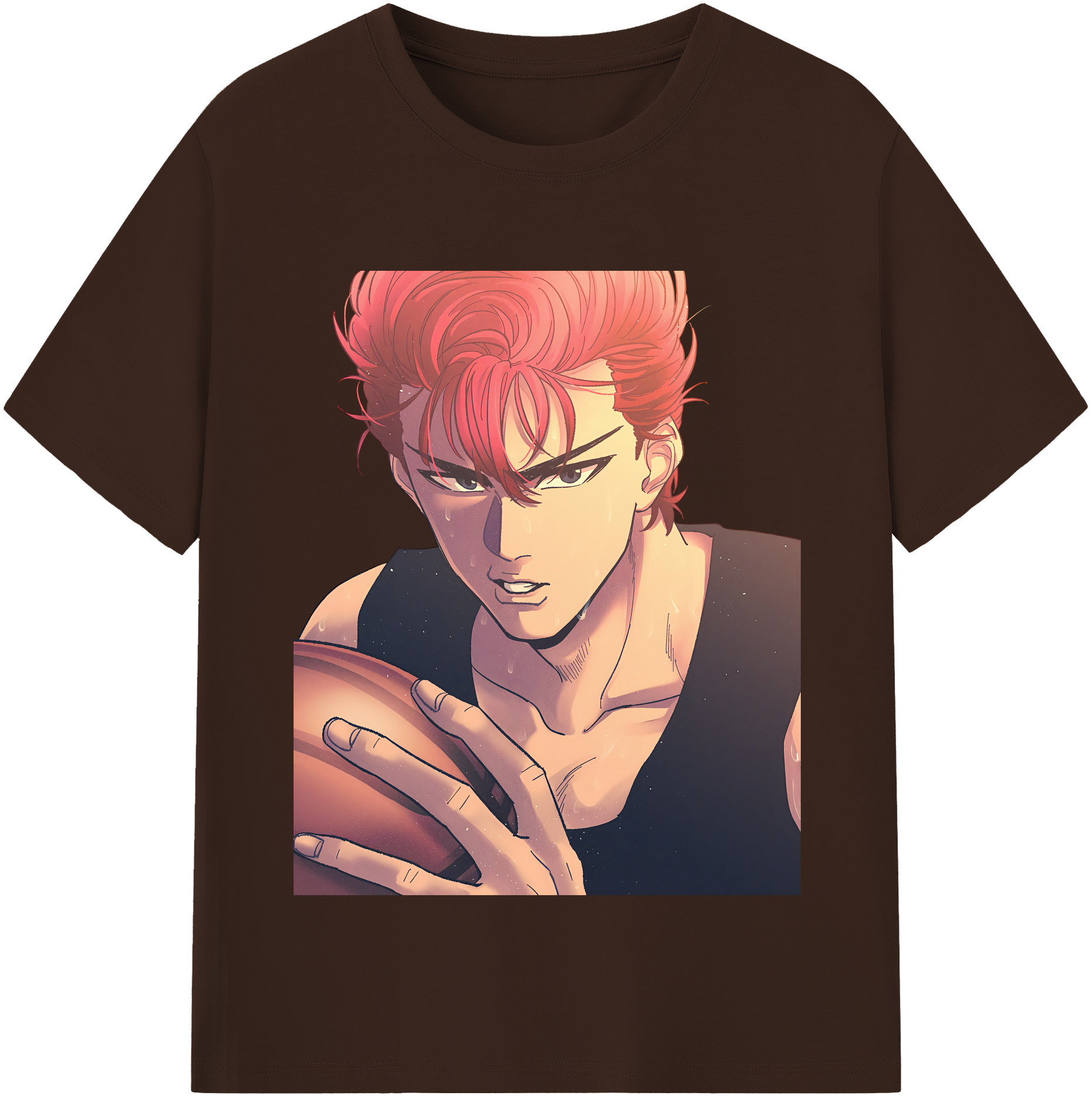 SLAM DUNK／スラムダンク 綿100％半袖Tシャツ（フロントプリント）