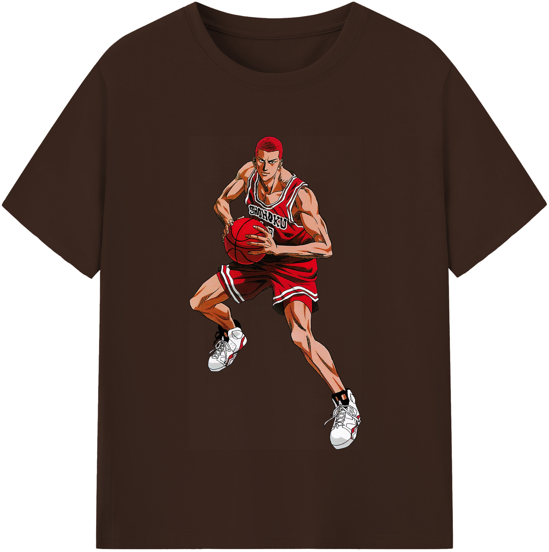 SLAM DUNK／スラムダンク 綿100％半袖Tシャツ（フロントプリント）