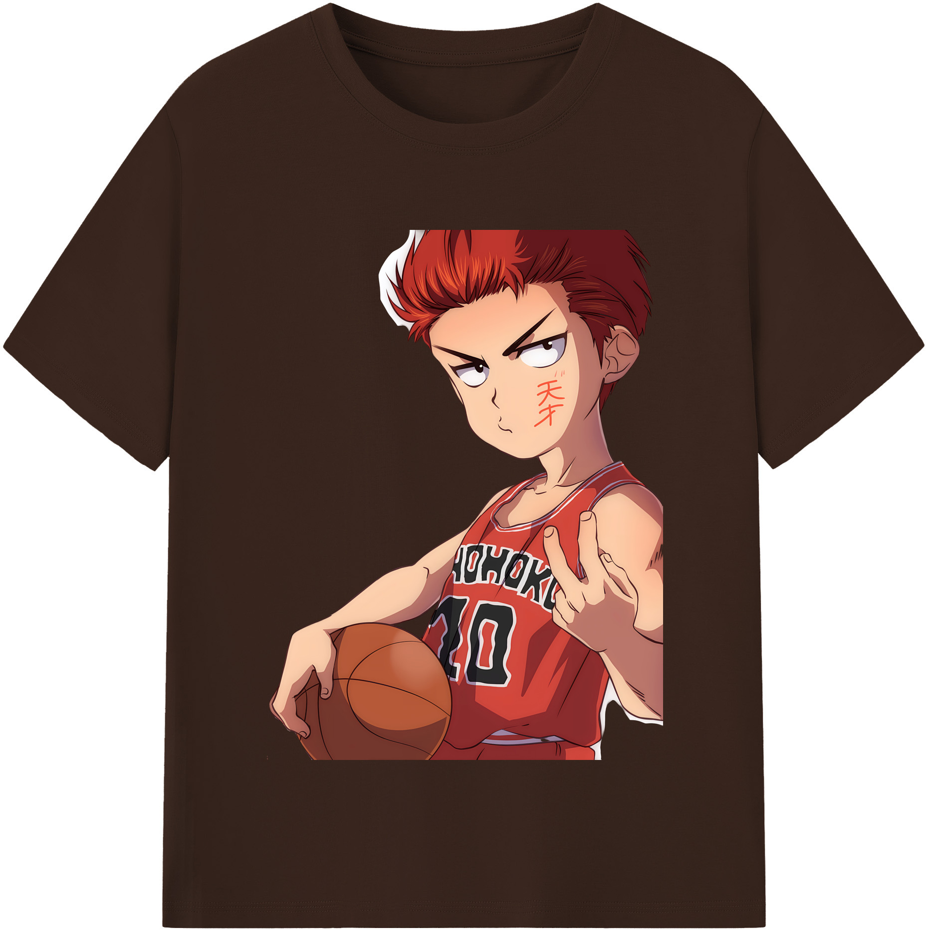 SLAM DUNK／スラムダンク 綿100％半袖Tシャツ（フロントプリント）
