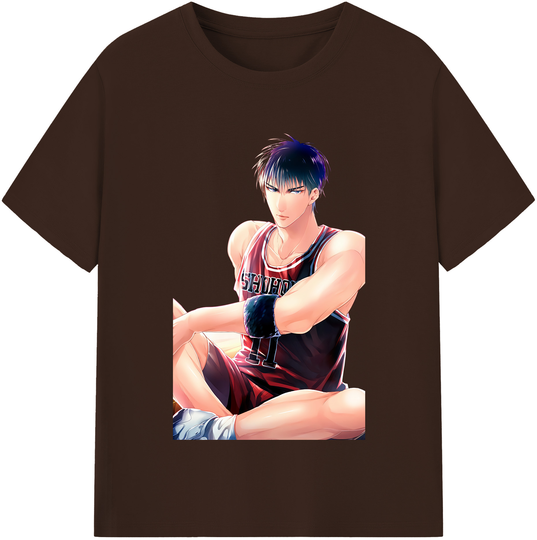 SLAM DUNK／スラムダンク 綿100％半袖Tシャツ（フロントプリント）