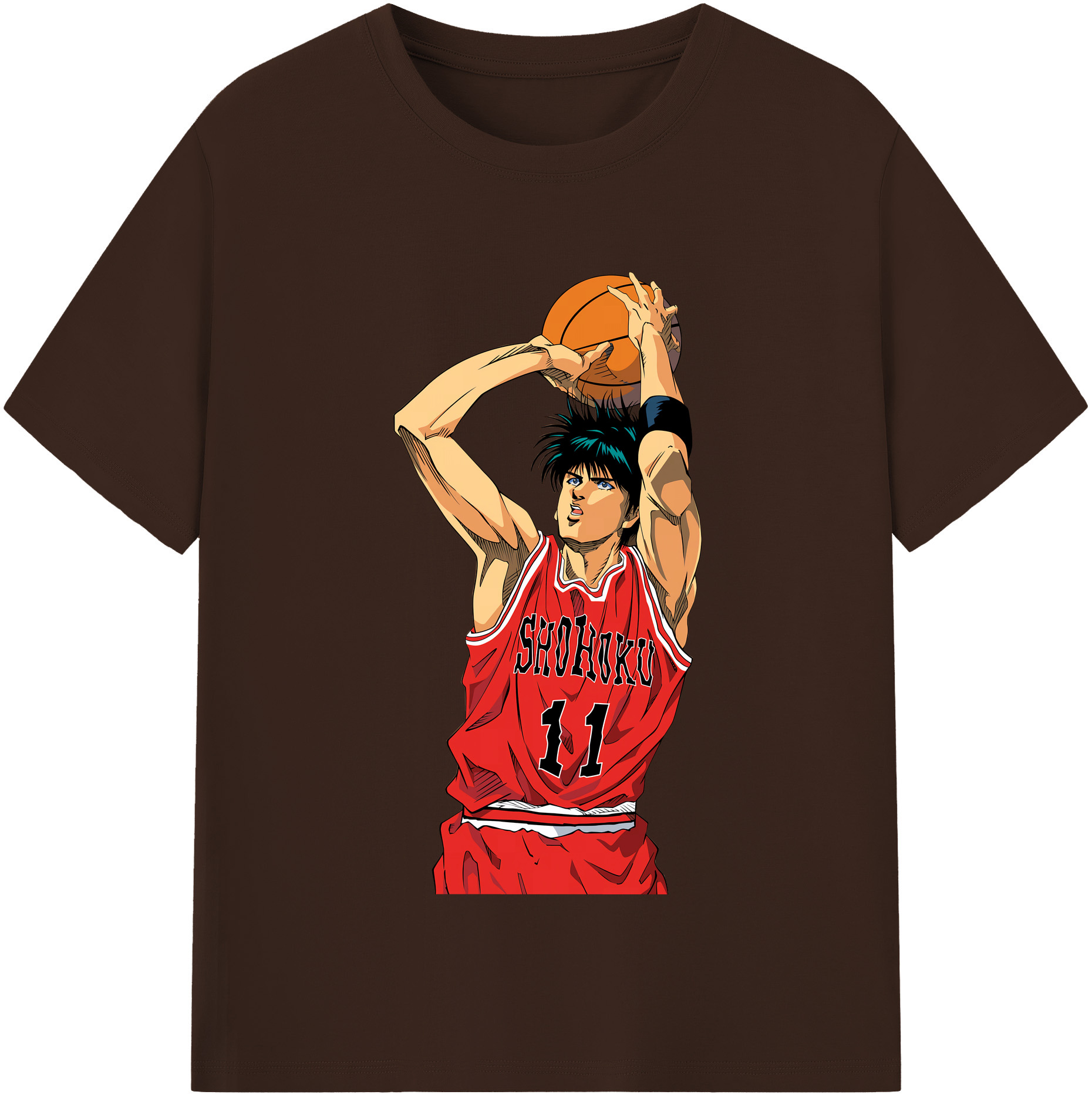 SLAM DUNK／スラムダンク 綿100％半袖Tシャツ（フロントプリント）