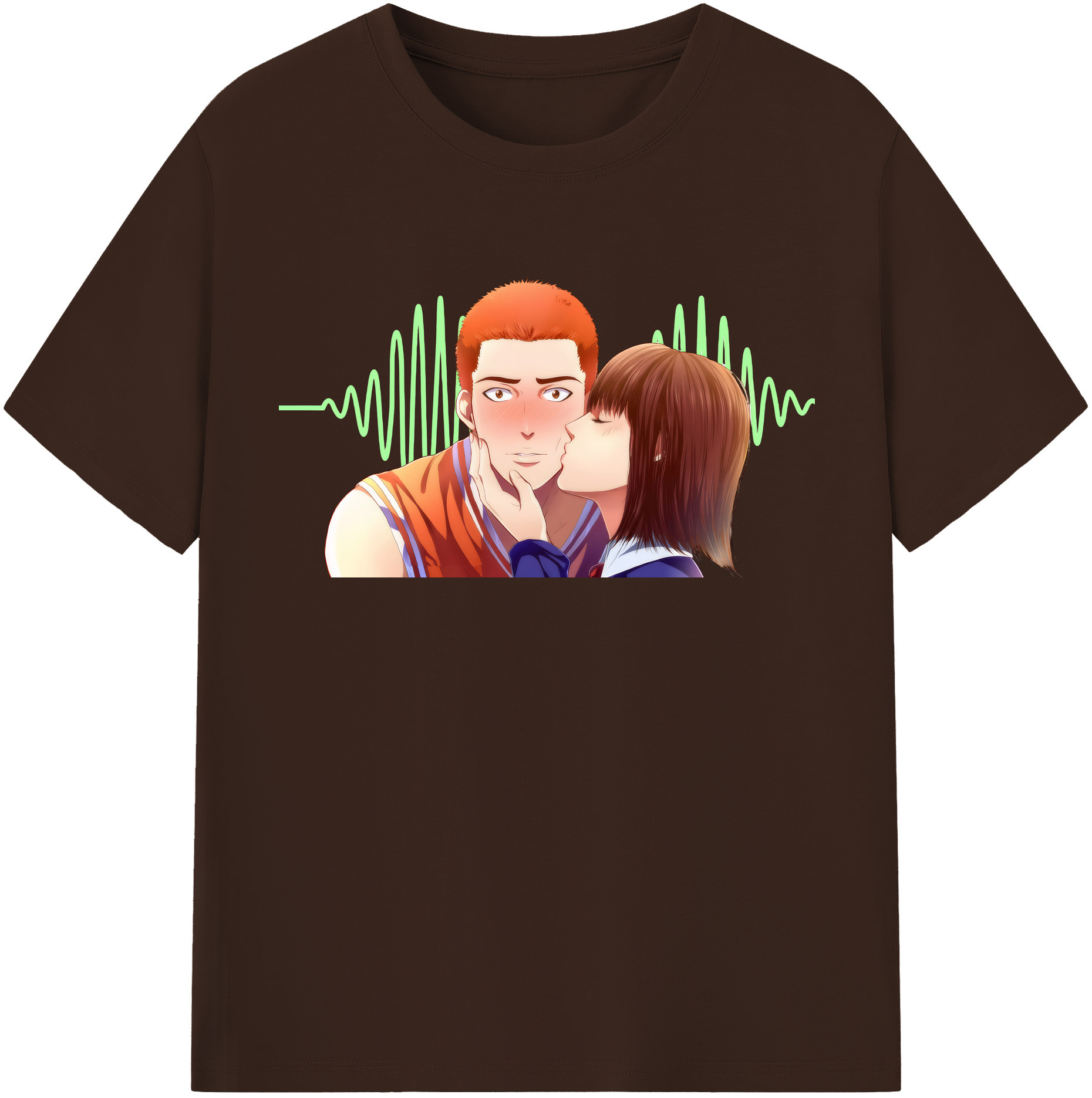 SLAM DUNK／スラムダンク 綿100％半袖Tシャツ（フロントプリント）