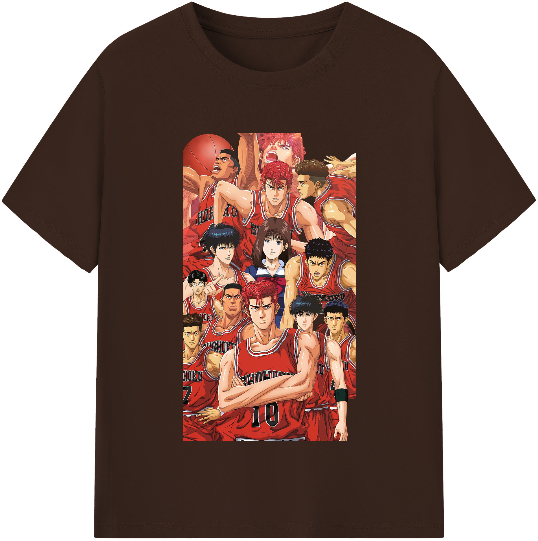 SLAM DUNK／スラムダンク 綿100％半袖Tシャツ（フロントプリント）