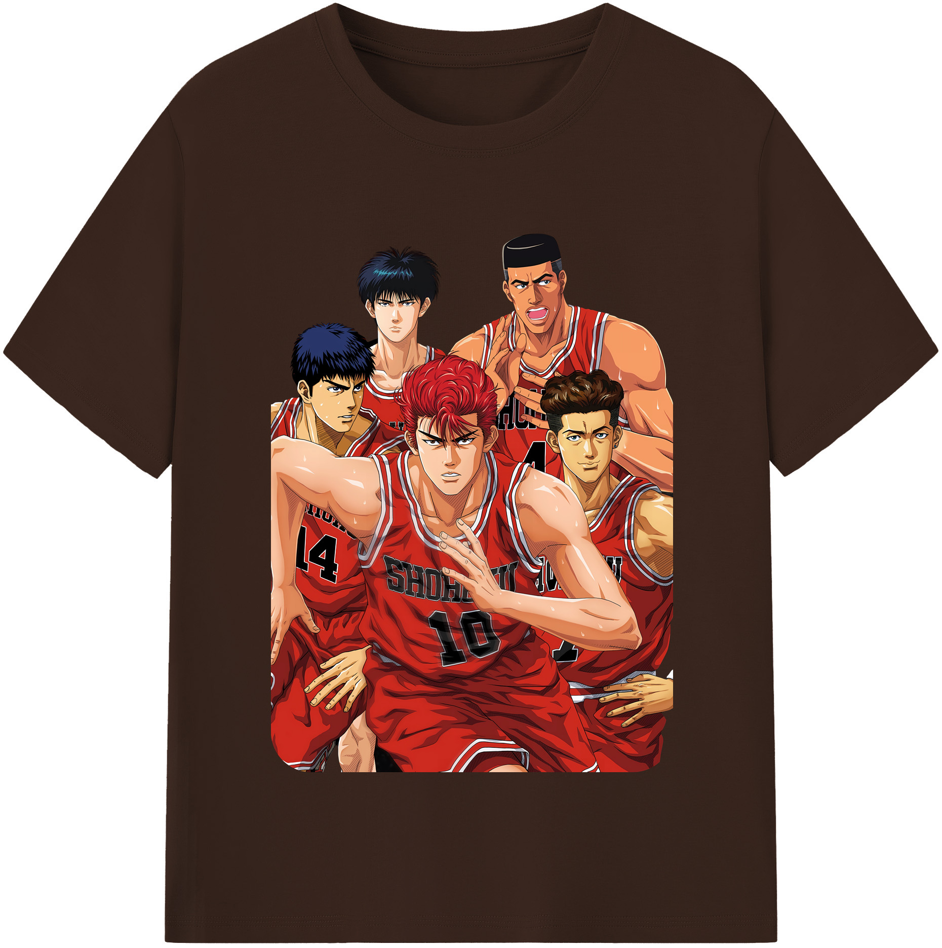SLAM DUNK／スラムダンク 綿100％半袖Tシャツ（フロントプリント）