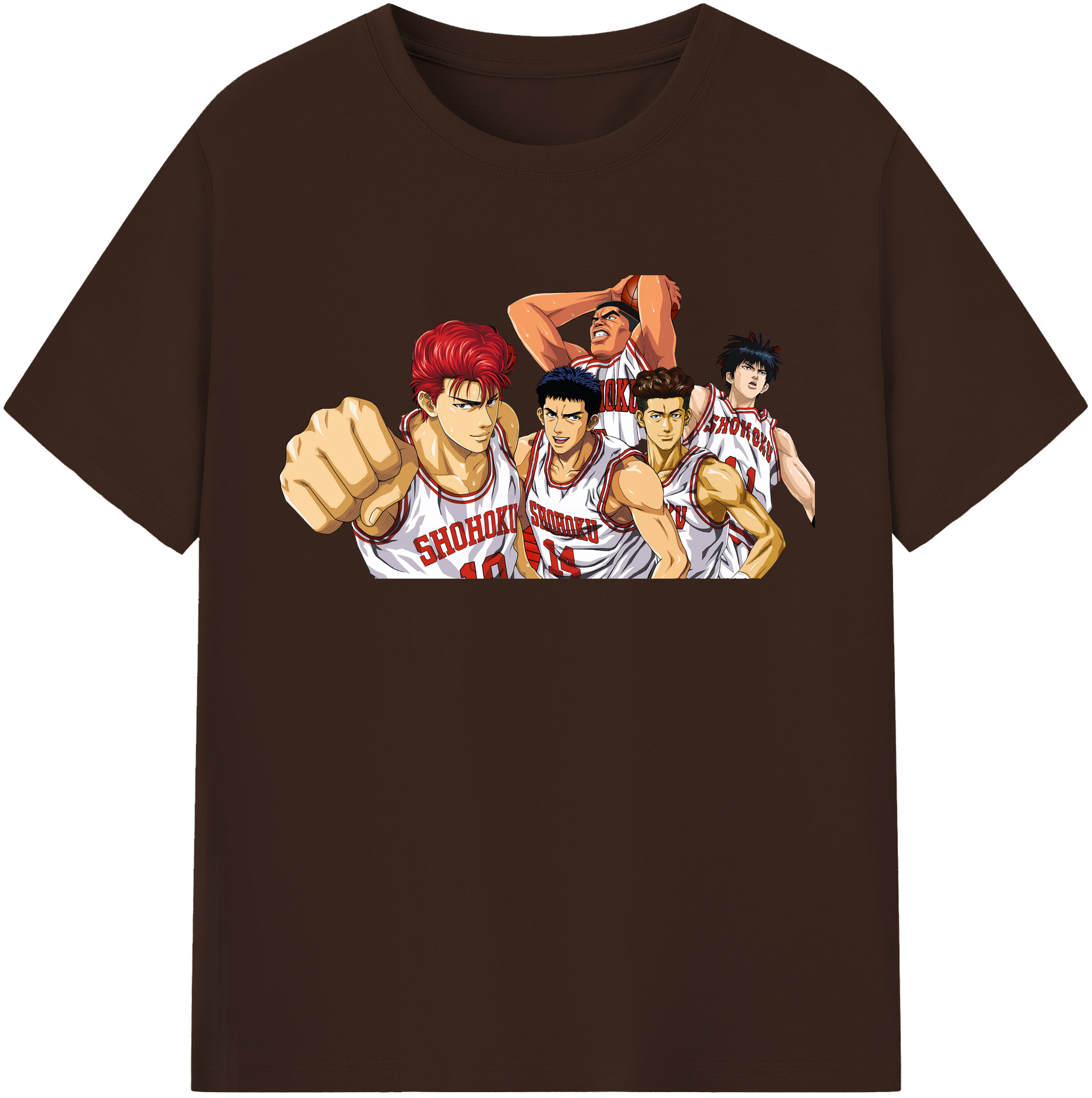 SLAM DUNK／スラムダンク 綿100％半袖Tシャツ（フロントプリント）