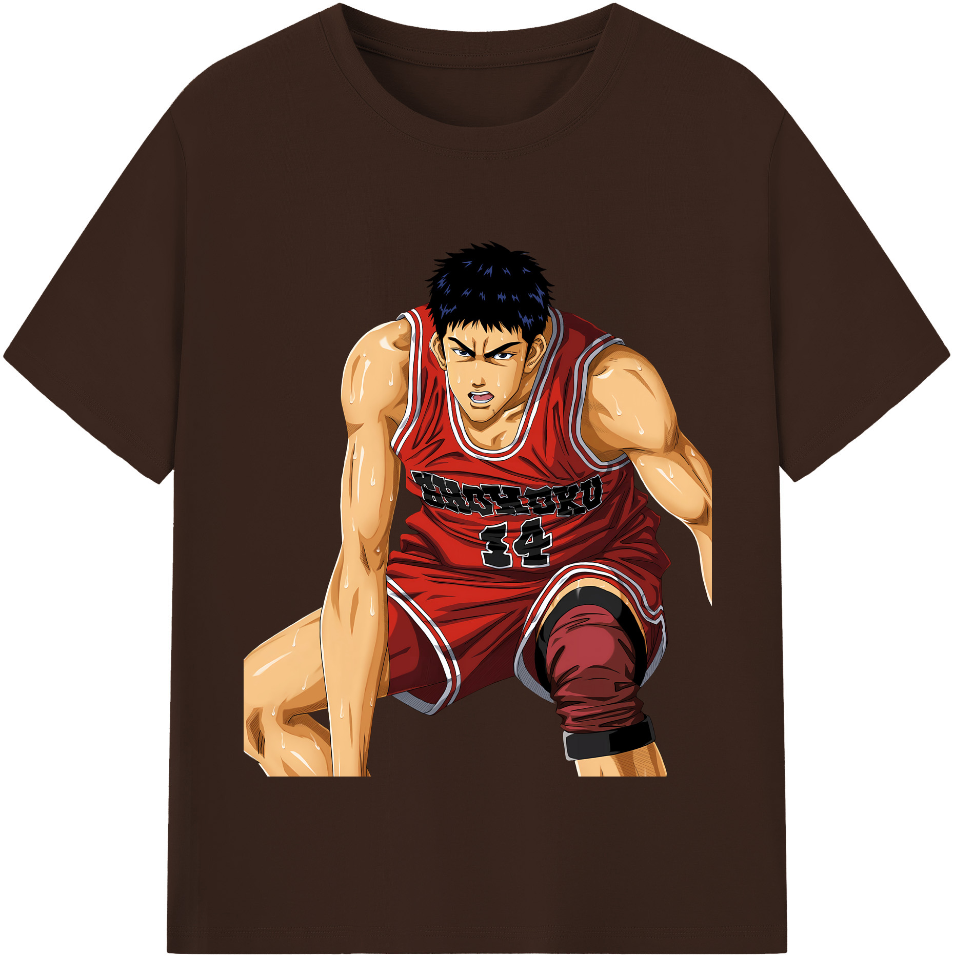 SLAM DUNK／スラムダンク 綿100％半袖Tシャツ（フロントプリント）