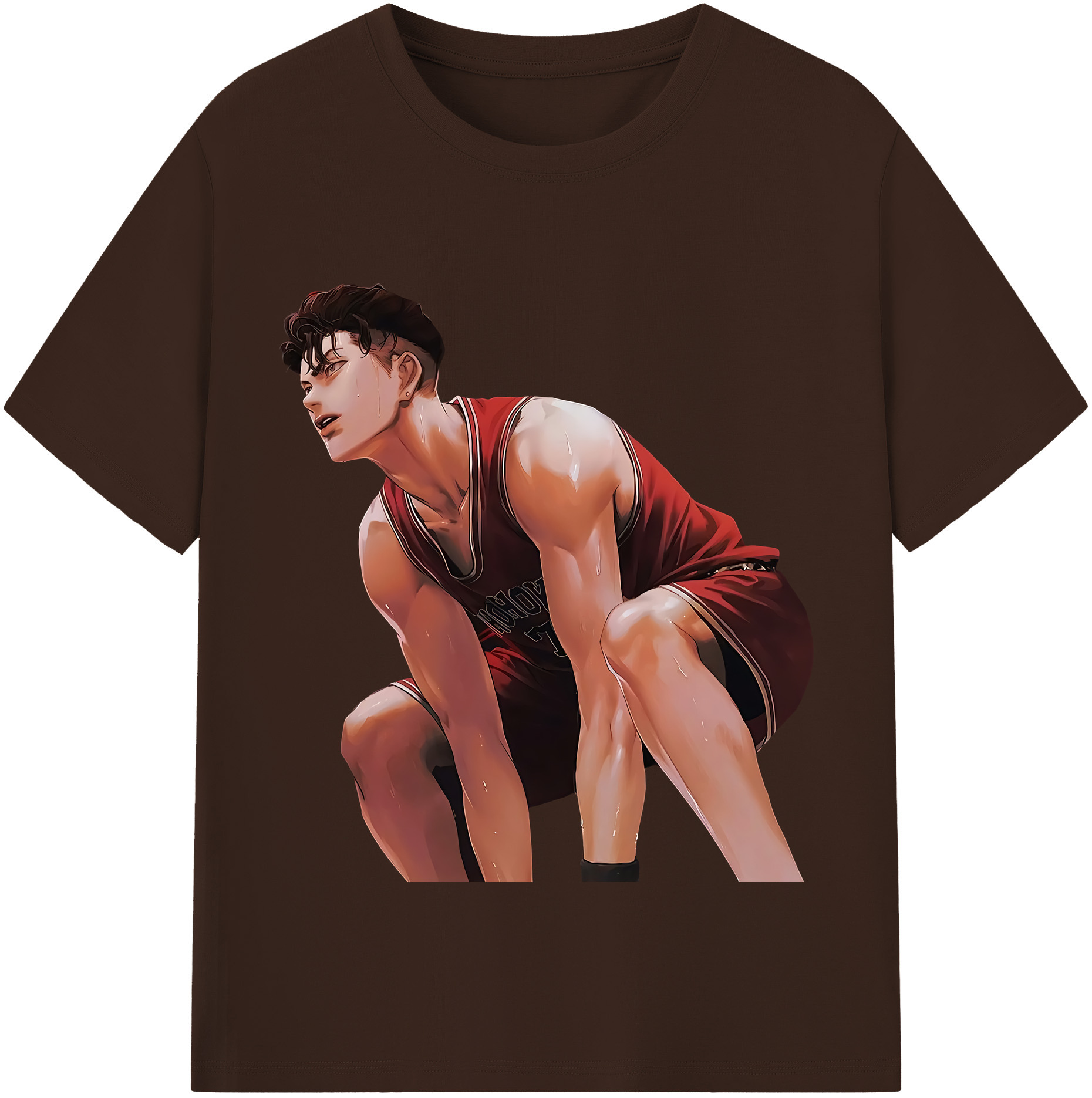 SLAM DUNK／スラムダンク 綿100％半袖Tシャツ（フロントプリント）