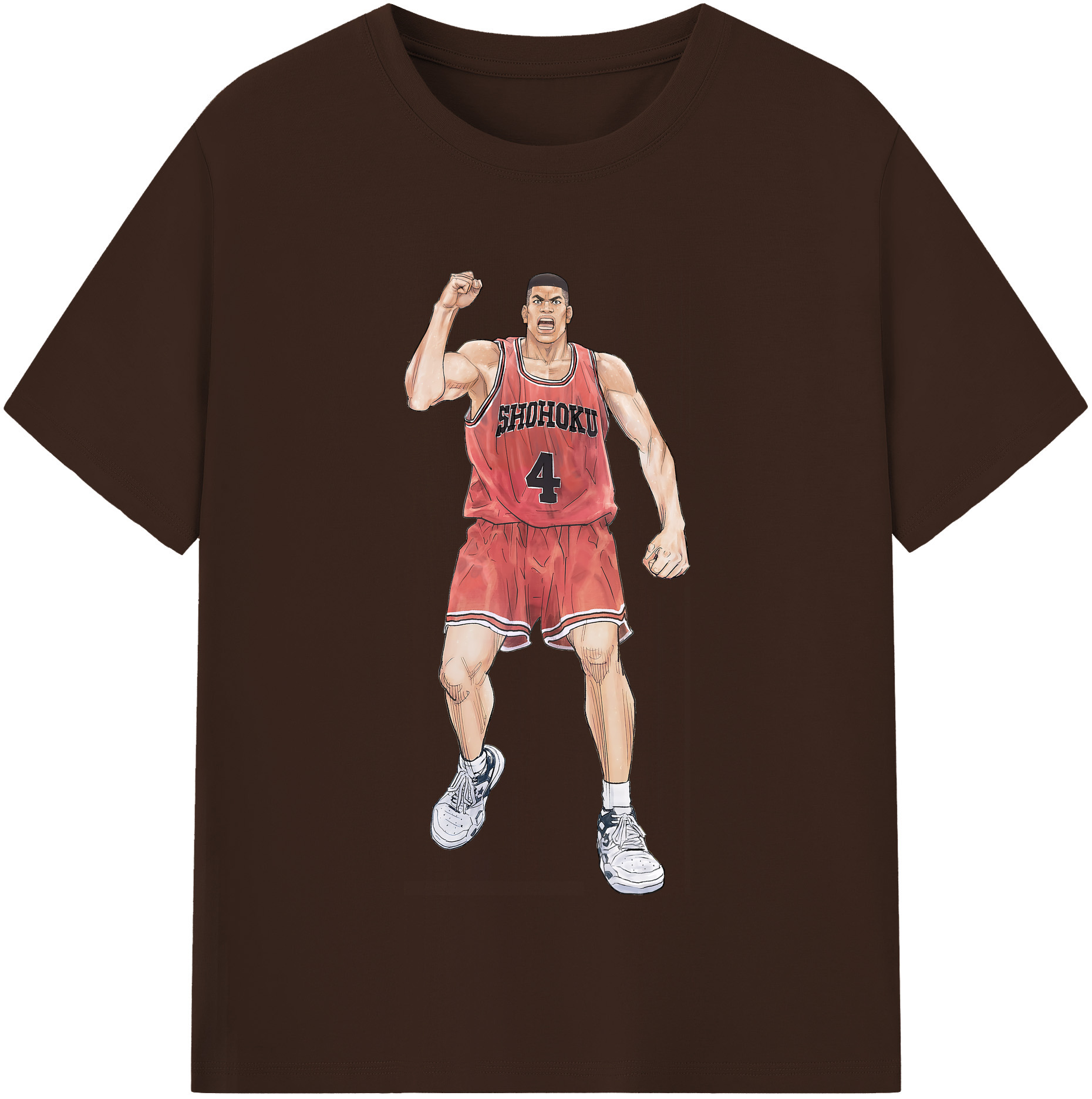 SLAM DUNK／スラムダンク 綿100％半袖Tシャツ（フロントプリント）