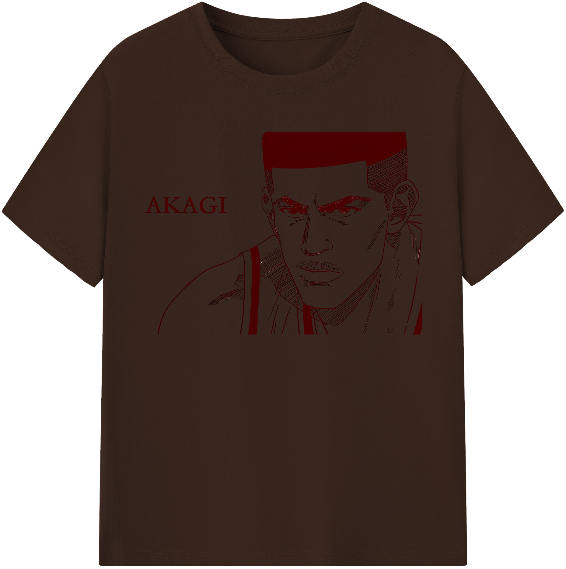 SLAM DUNK／スラムダンク 綿100％半袖Tシャツ（フロントプリント）