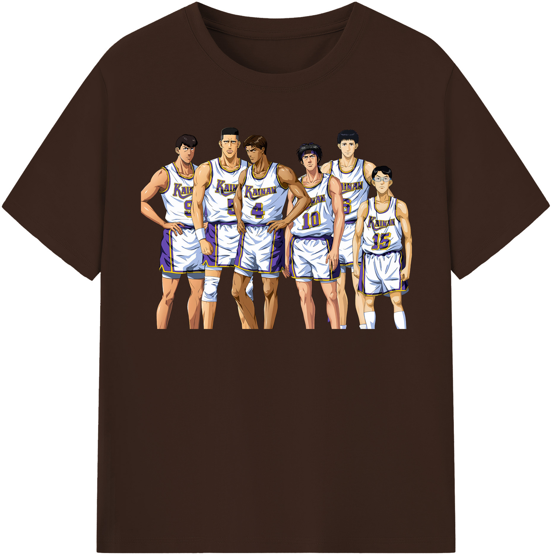 SLAM DUNK／スラムダンク 綿100％半袖Tシャツ（フロントプリント）