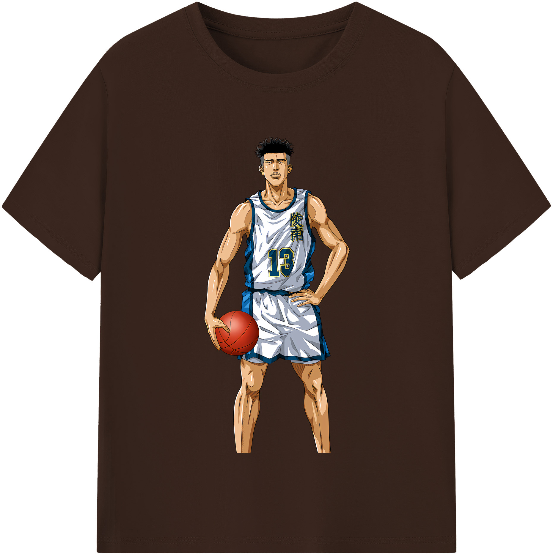 SLAM DUNK／スラムダンク 綿100％半袖Tシャツ（フロントプリント）