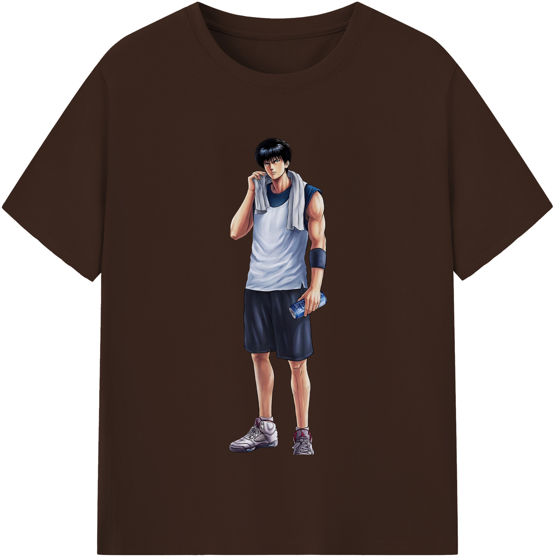 SLAM DUNK／スラムダンク 綿100％半袖Tシャツ（フロントプリント）