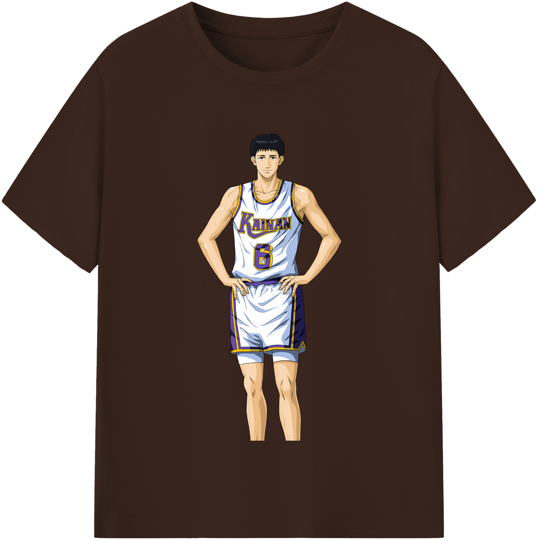 SLAM DUNK／スラムダンク 綿100％半袖Tシャツ（フロントプリント）