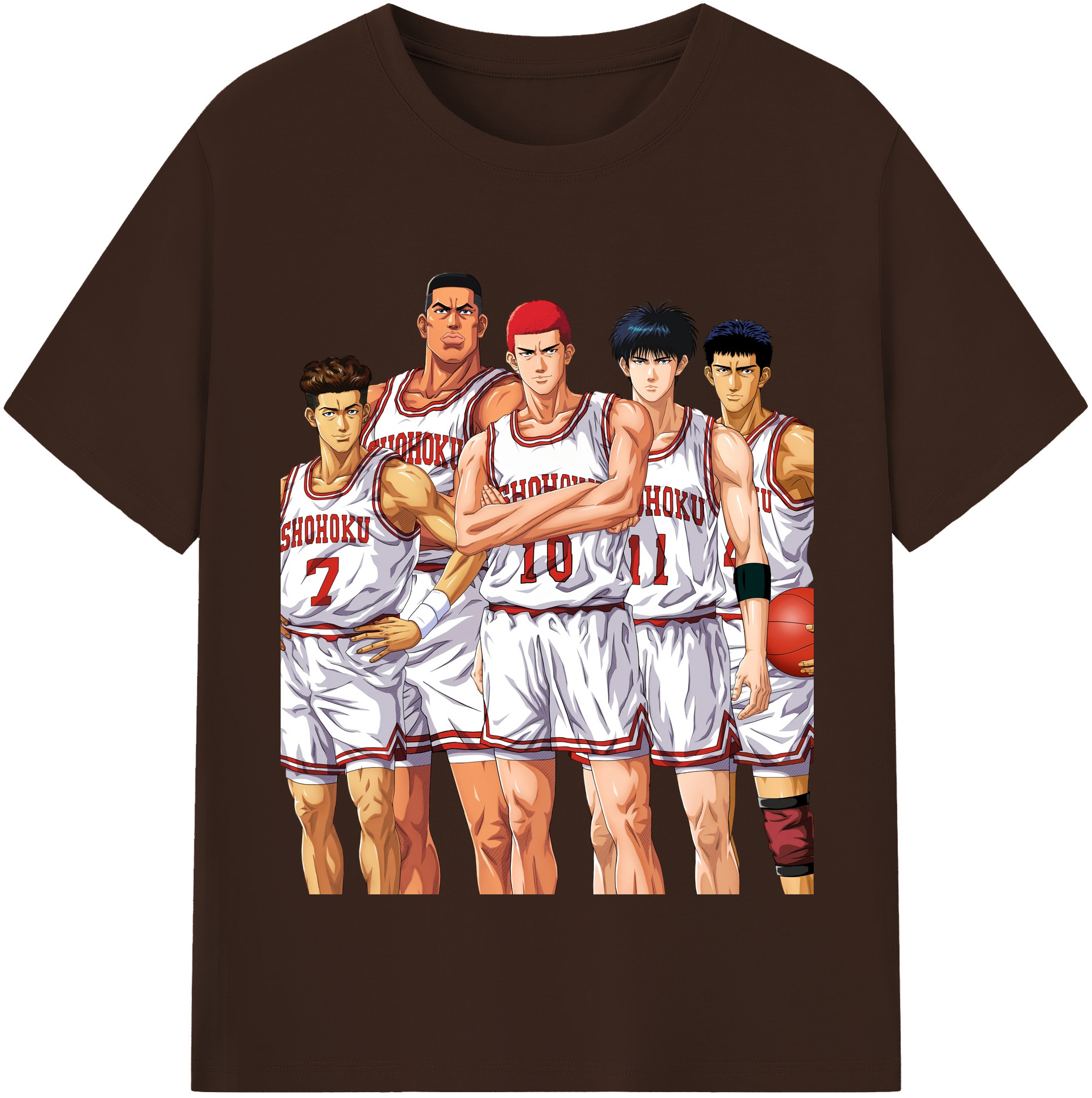 SLAM DUNK／スラムダンク 綿100％半袖Tシャツ（フロントプリント）