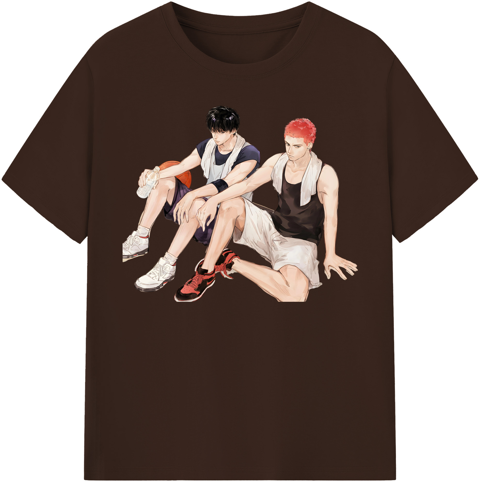 SLAM DUNK／スラムダンク 綿100％半袖Tシャツ（フロントプリント）
