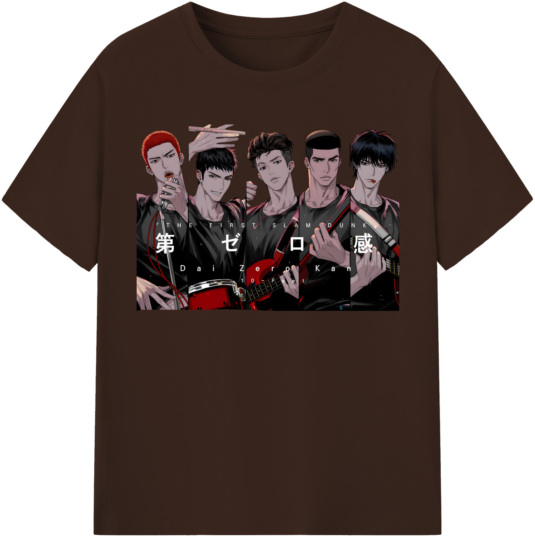 SLAM DUNK／スラムダンク 綿100％半袖Tシャツ（フロントプリント）