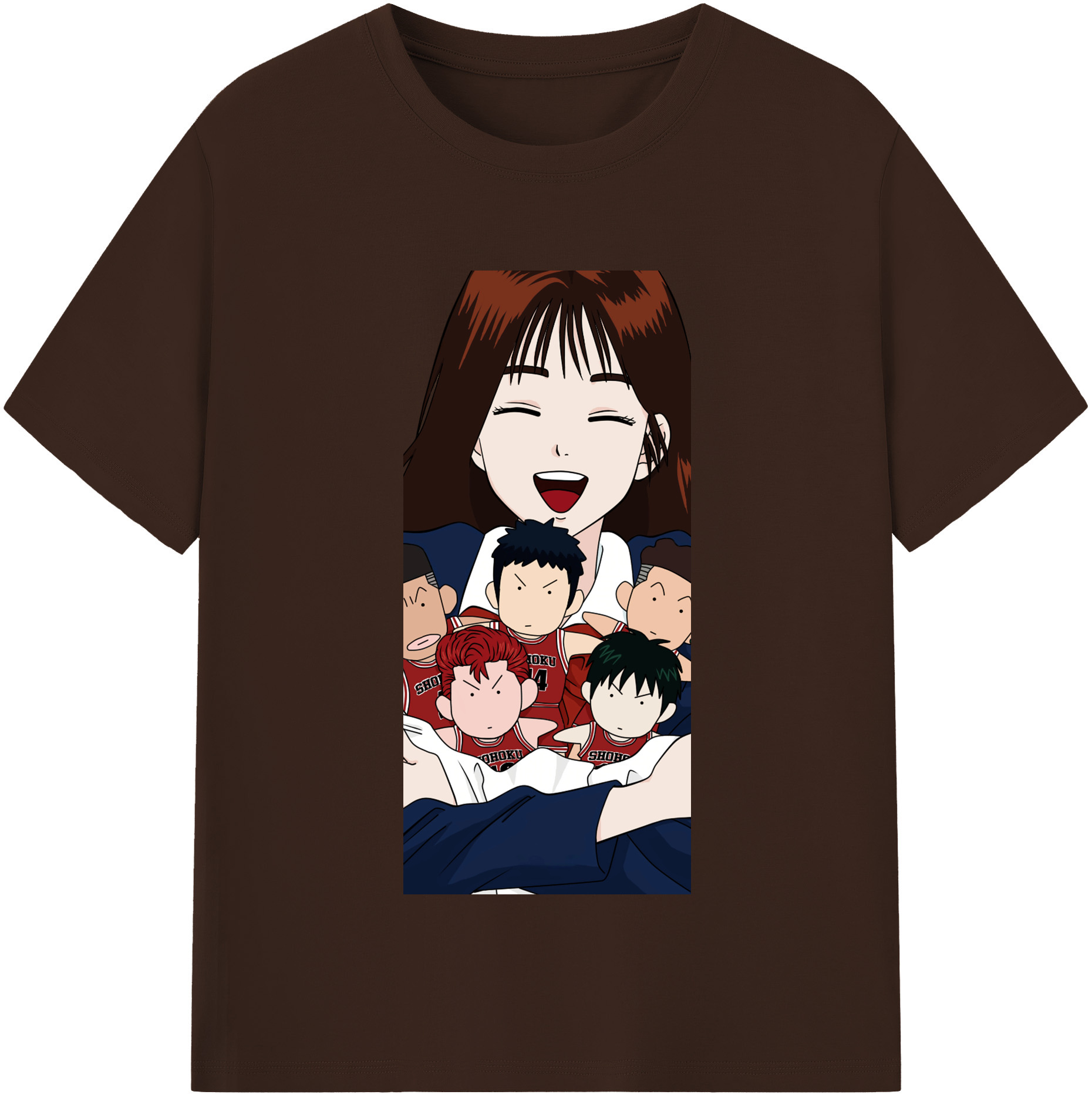 SLAM DUNK／スラムダンク 綿100％半袖Tシャツ（フロントプリント）