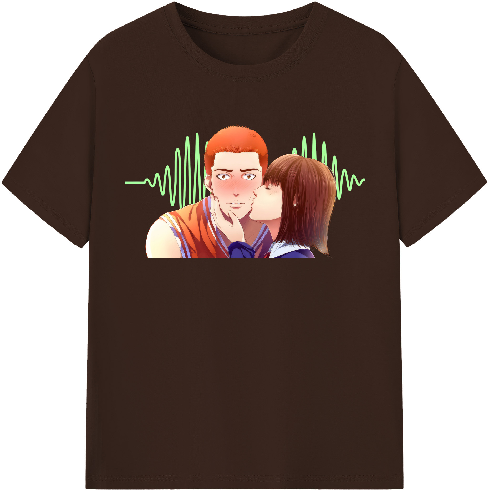 SLAM DUNK／スラムダンク 綿100％半袖Tシャツ（フロントプリント）