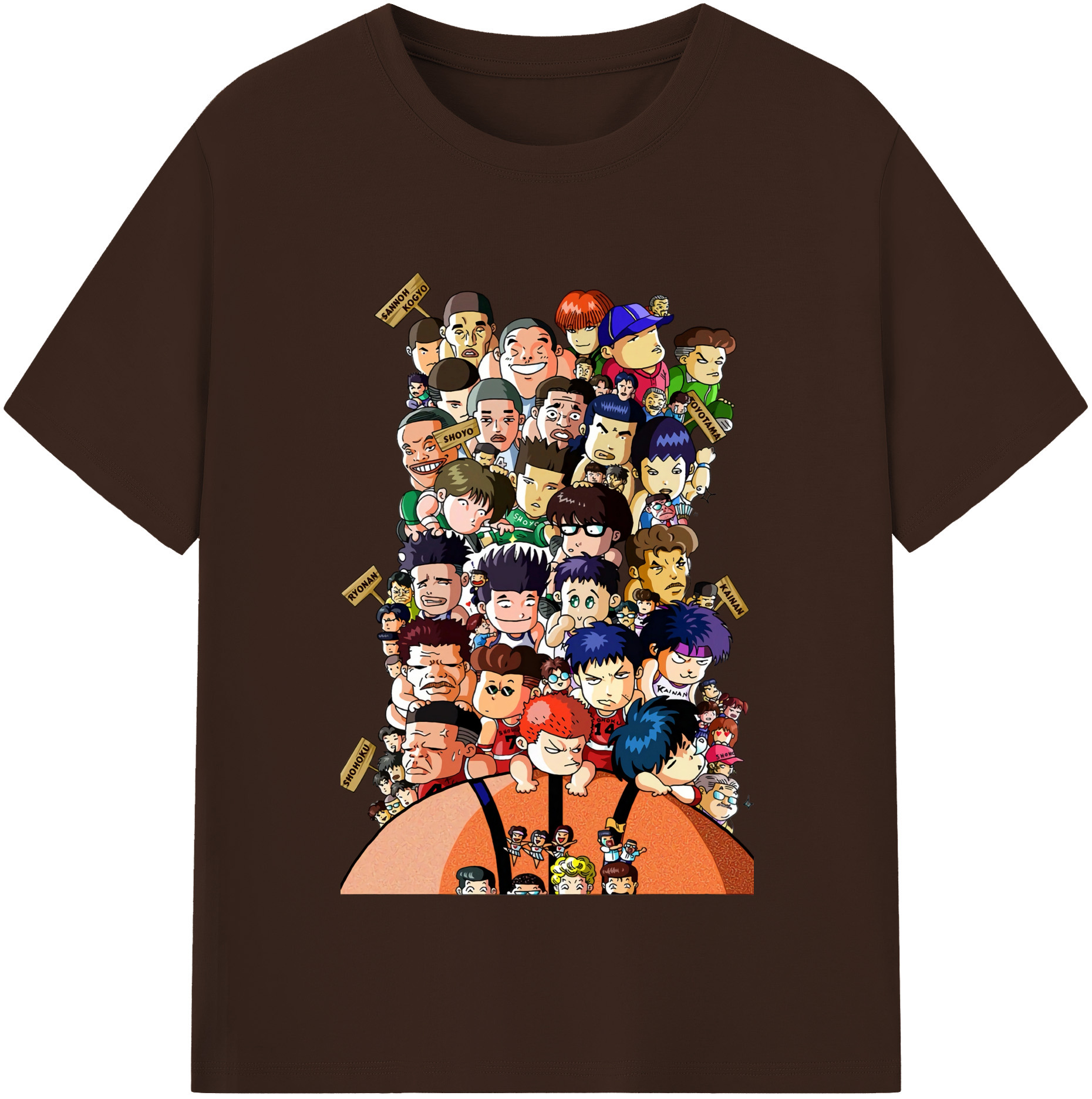 SLAM DUNK／スラムダンク 綿100％半袖Tシャツ（フロントプリント）