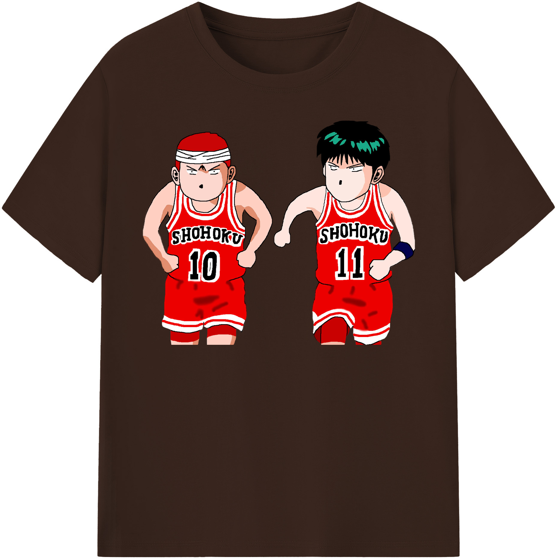 SLAM DUNK／スラムダンク 綿100％半袖Tシャツ（フロントプリント）