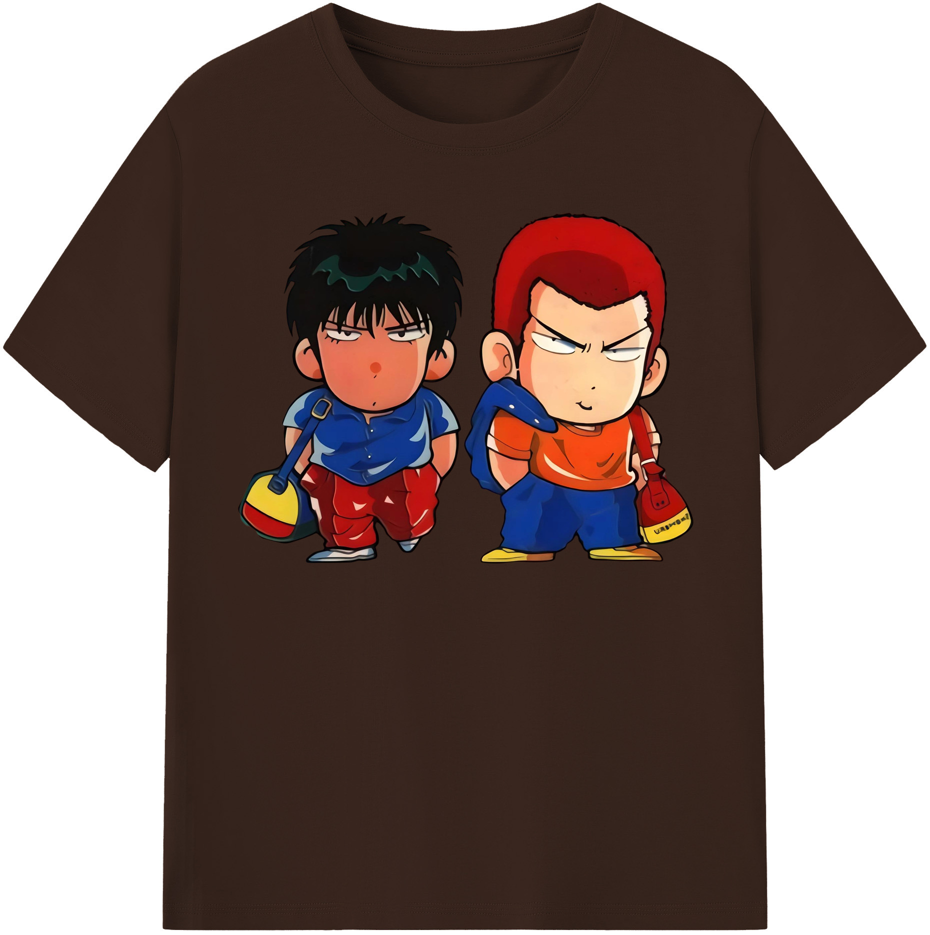 SLAM DUNK／スラムダンク 綿100％半袖Tシャツ（フロントプリント）