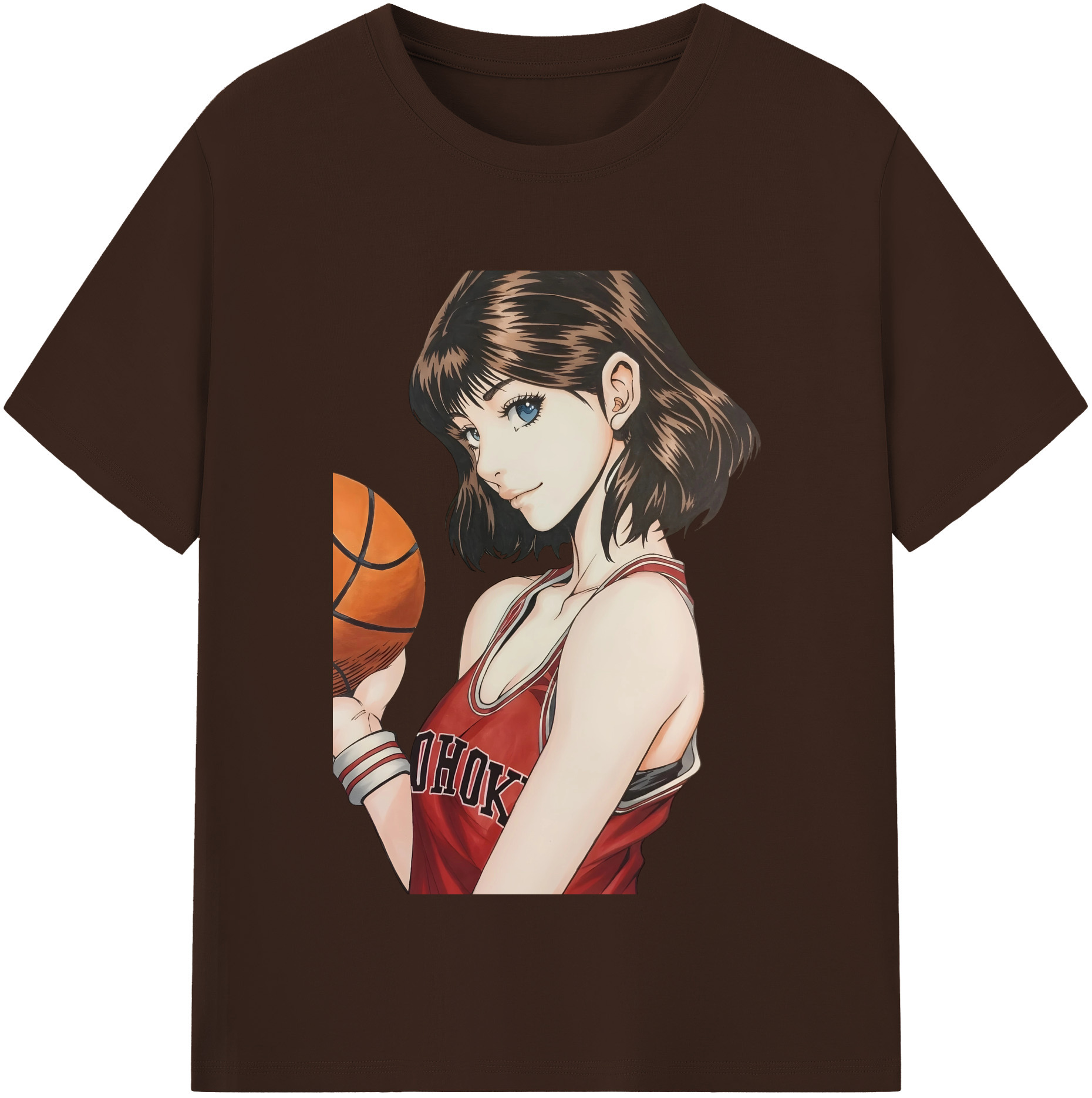 SLAM DUNK／スラムダンク 綿100％半袖Tシャツ（フロントプリント）