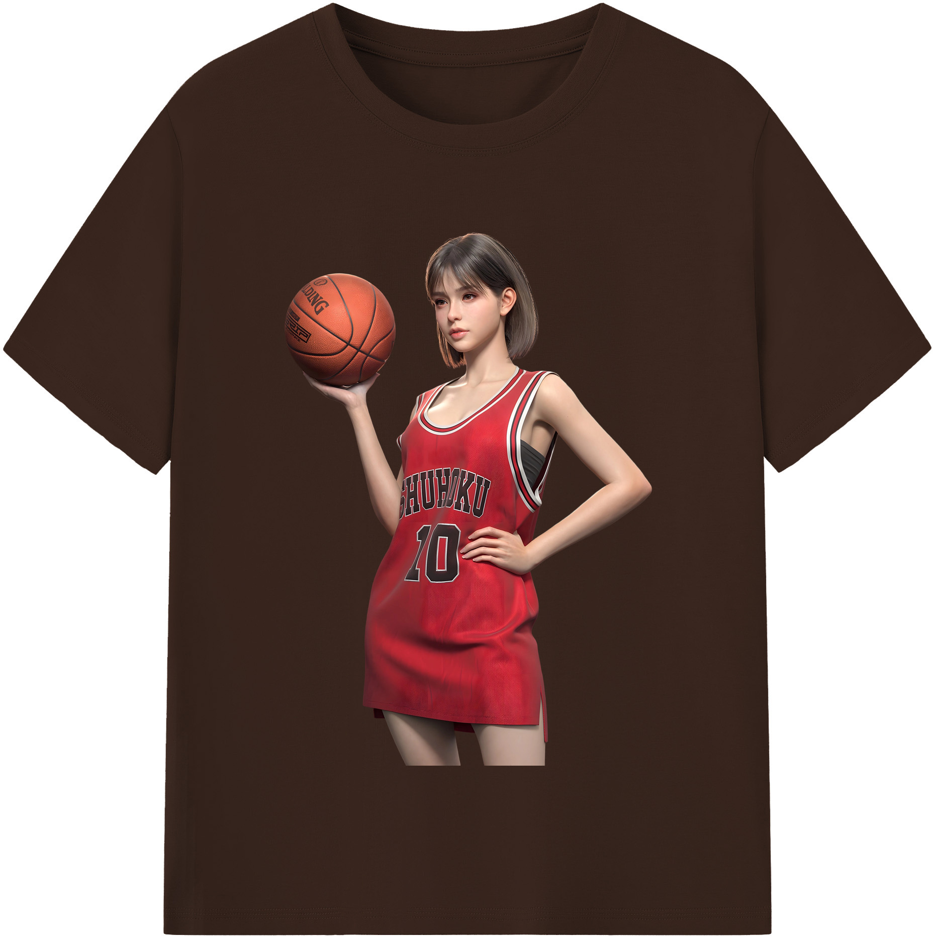 SLAM DUNK／スラムダンク 綿100％半袖Tシャツ（フロントプリント）