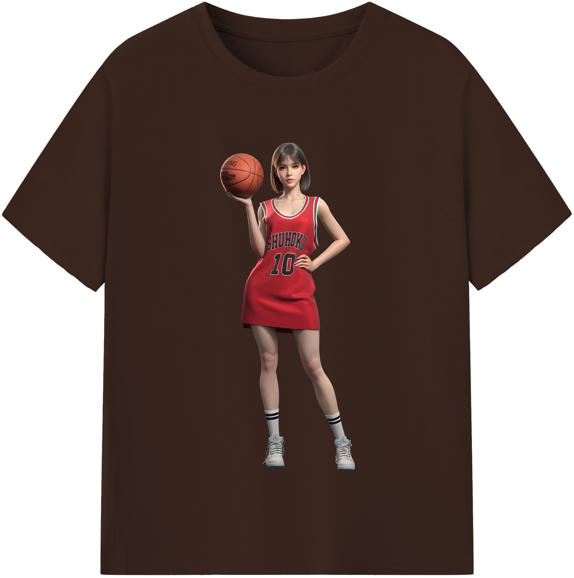 SLAM DUNK／スラムダンク 綿100％半袖Tシャツ（フロントプリント）