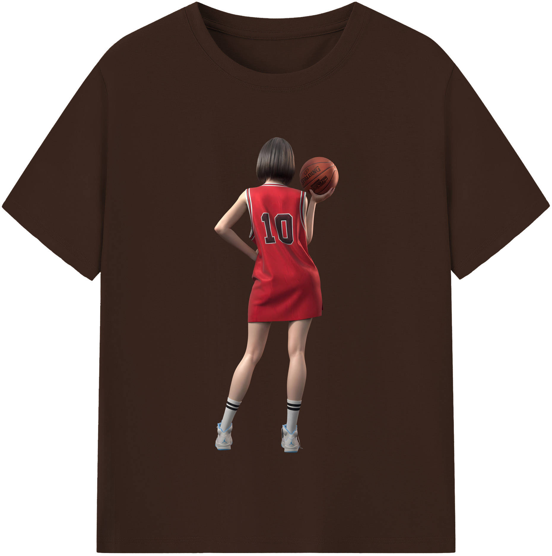 SLAM DUNK／スラムダンク 綿100％半袖Tシャツ（フロントプリント）