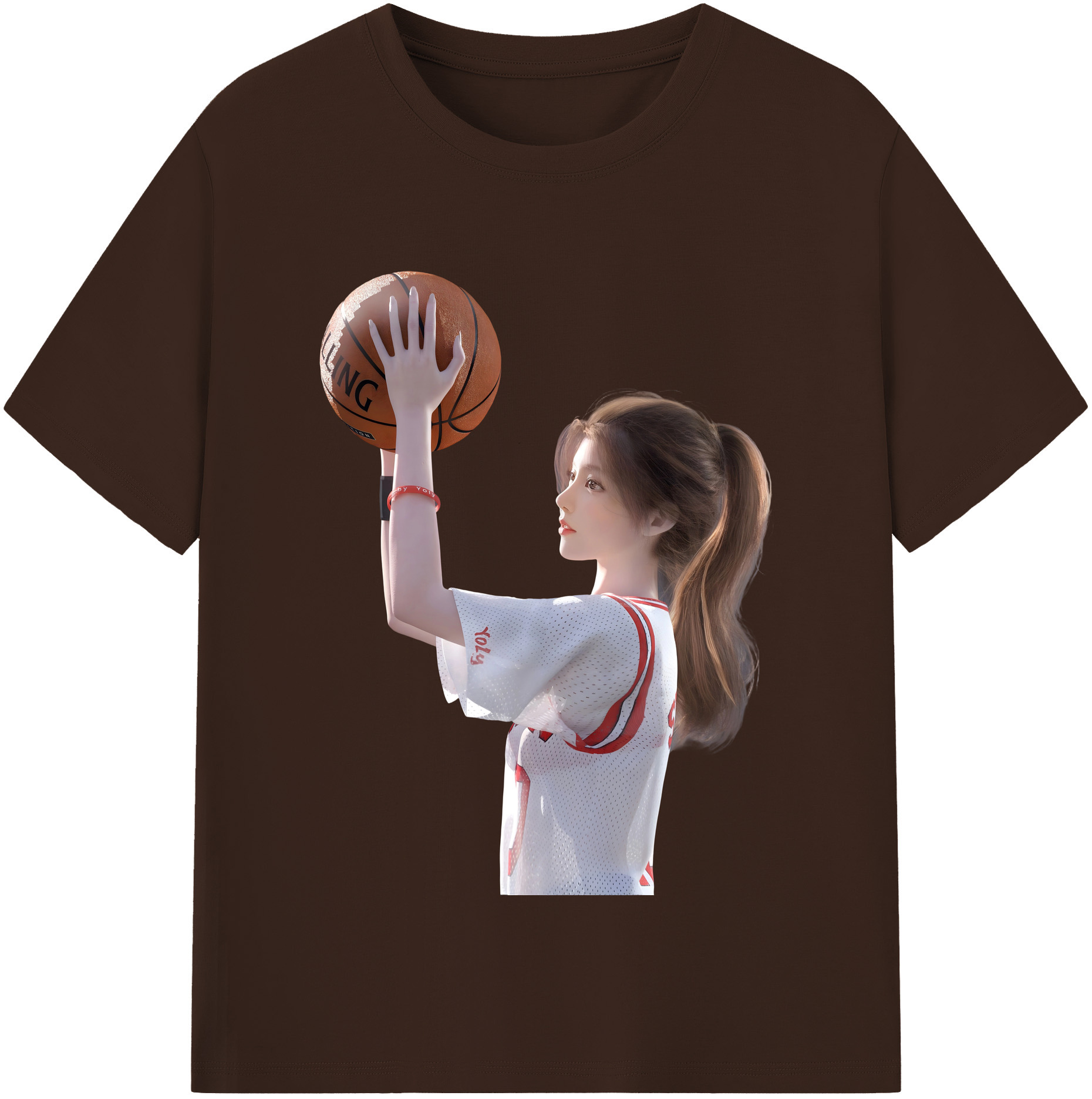 SLAM DUNK／スラムダンク 綿100％半袖Tシャツ（フロントプリント）