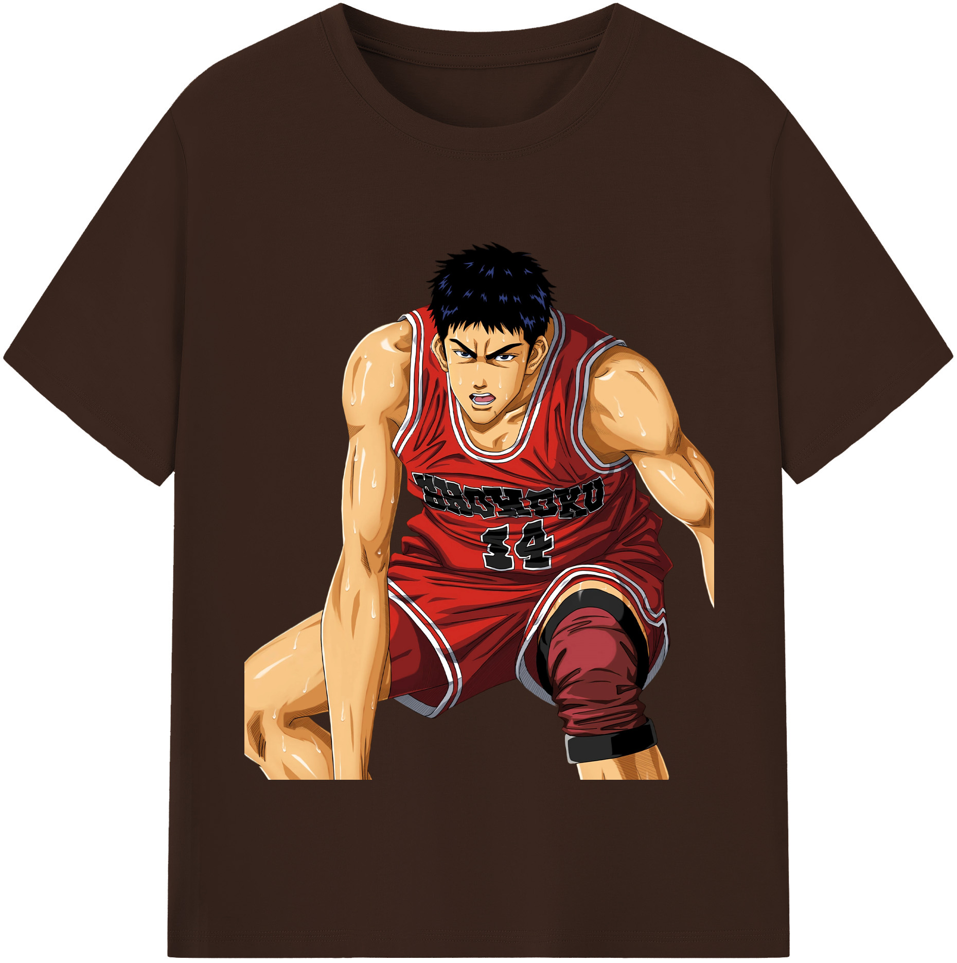 SLAM DUNK／スラムダンク 綿100％半袖Tシャツ（フロントプリント）