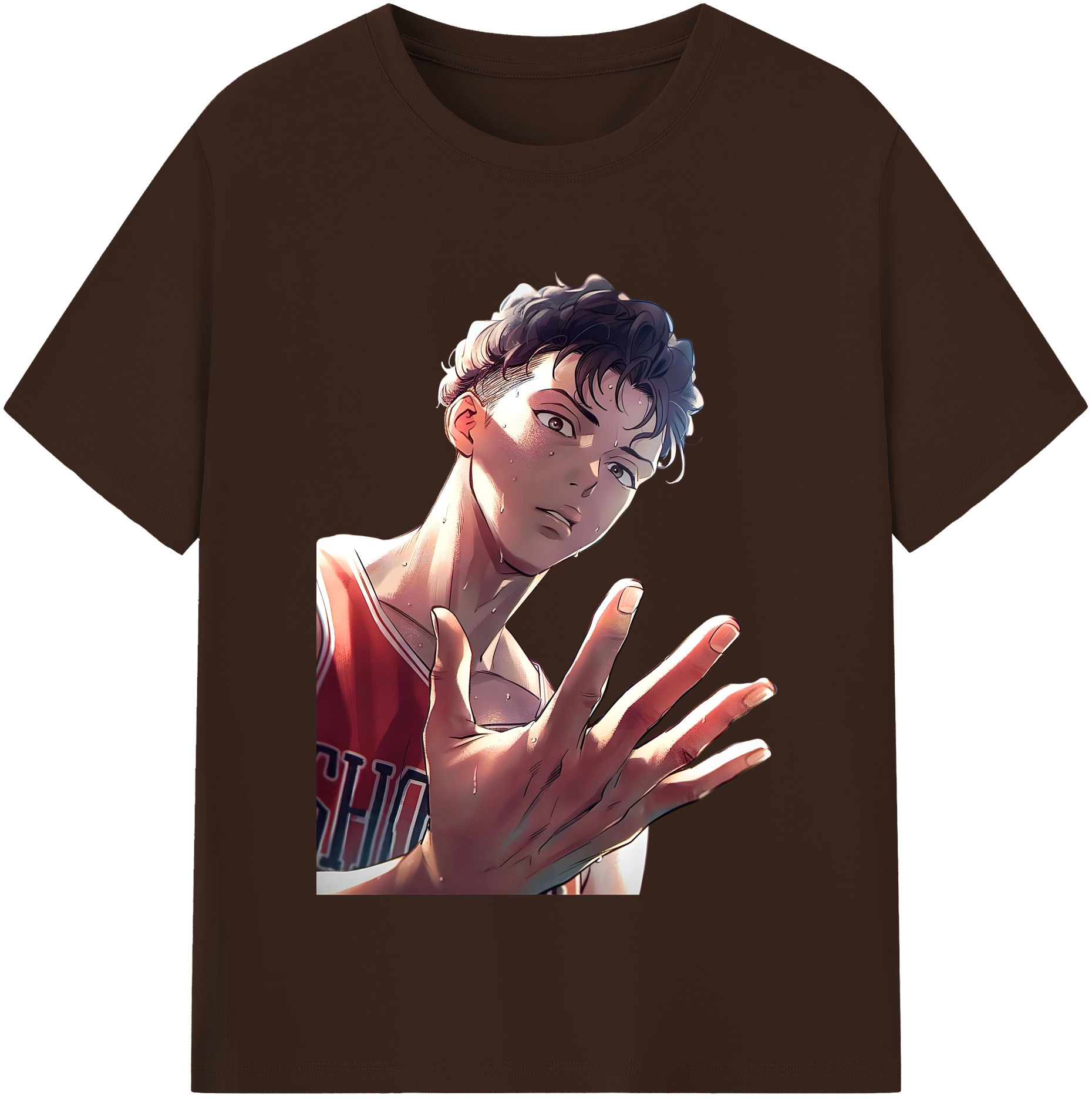 SLAM DUNK／スラムダンク 綿100％半袖Tシャツ（フロントプリント）