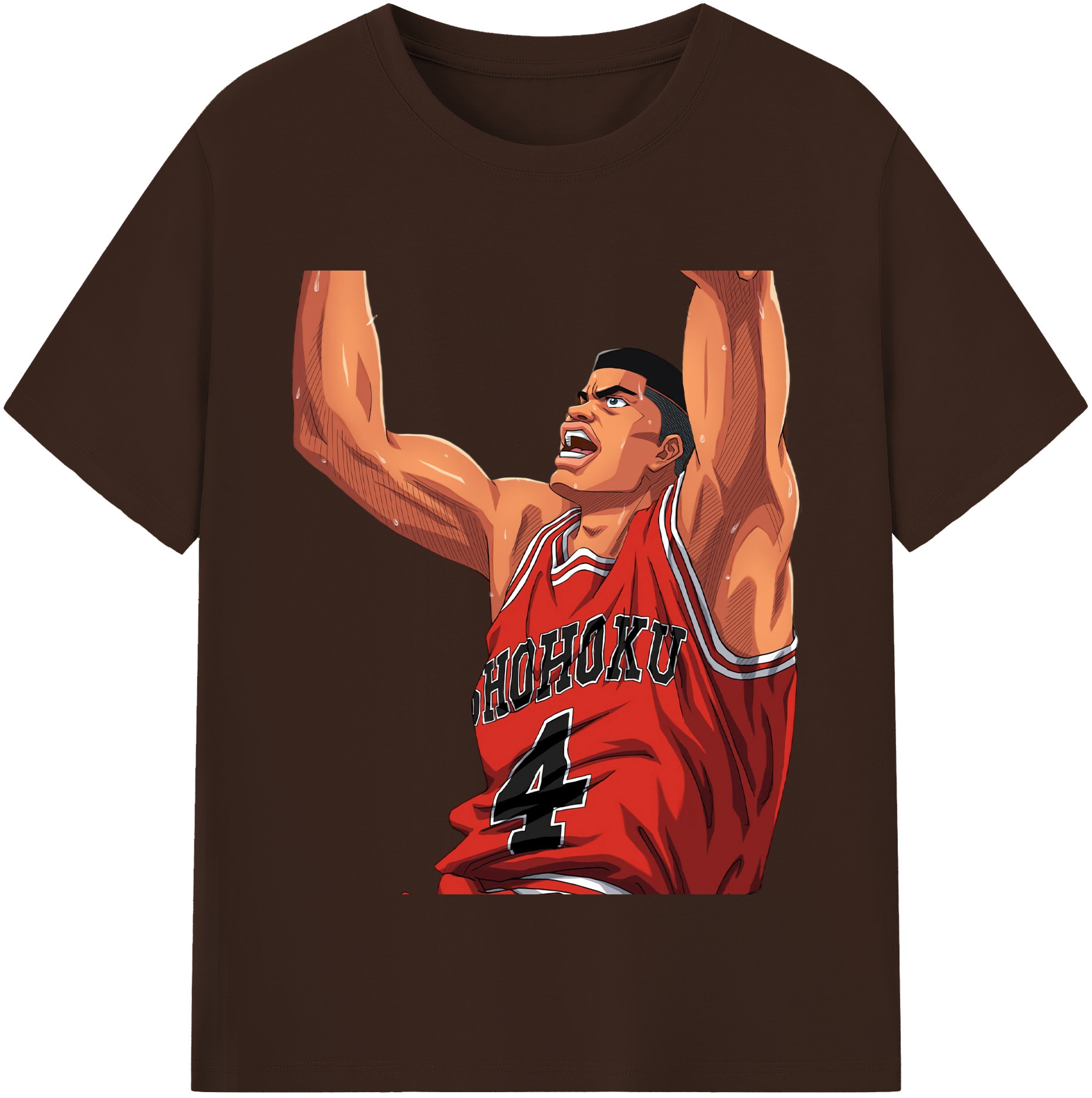 SLAM DUNK／スラムダンク 綿100％半袖Tシャツ（フロントプリント）