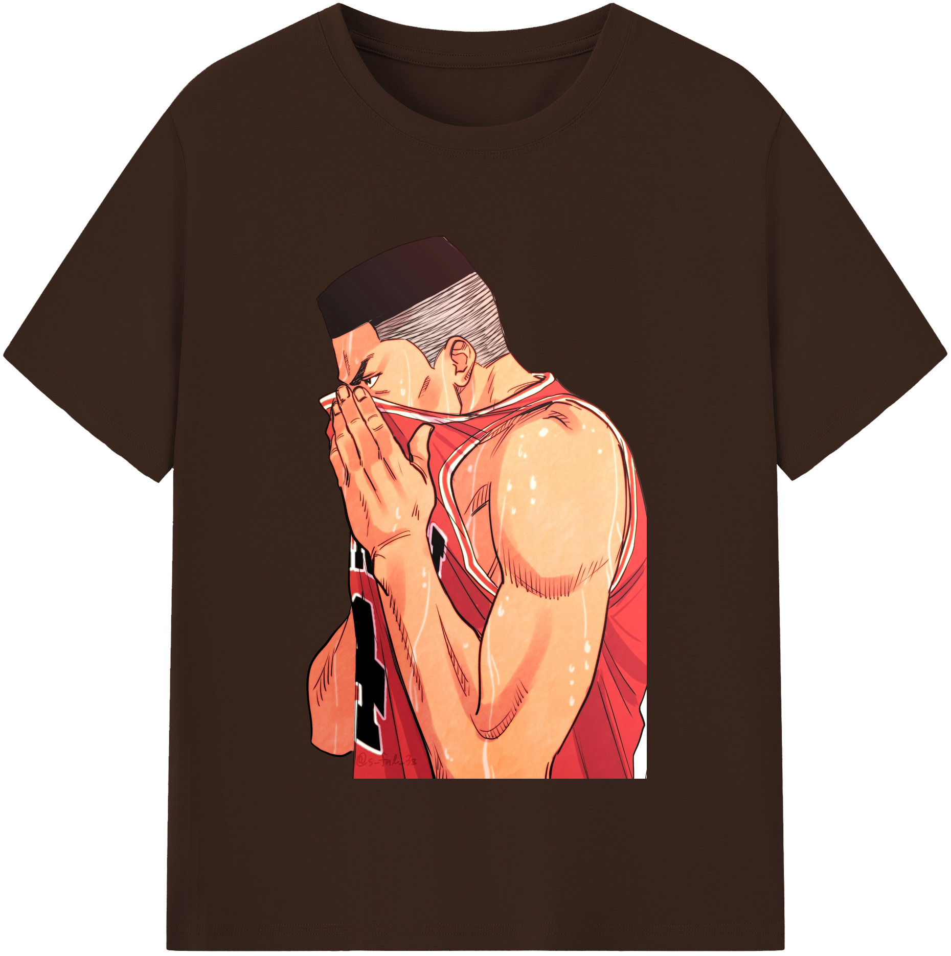 SLAM DUNK／スラムダンク 綿100％半袖Tシャツ（フロントプリント）