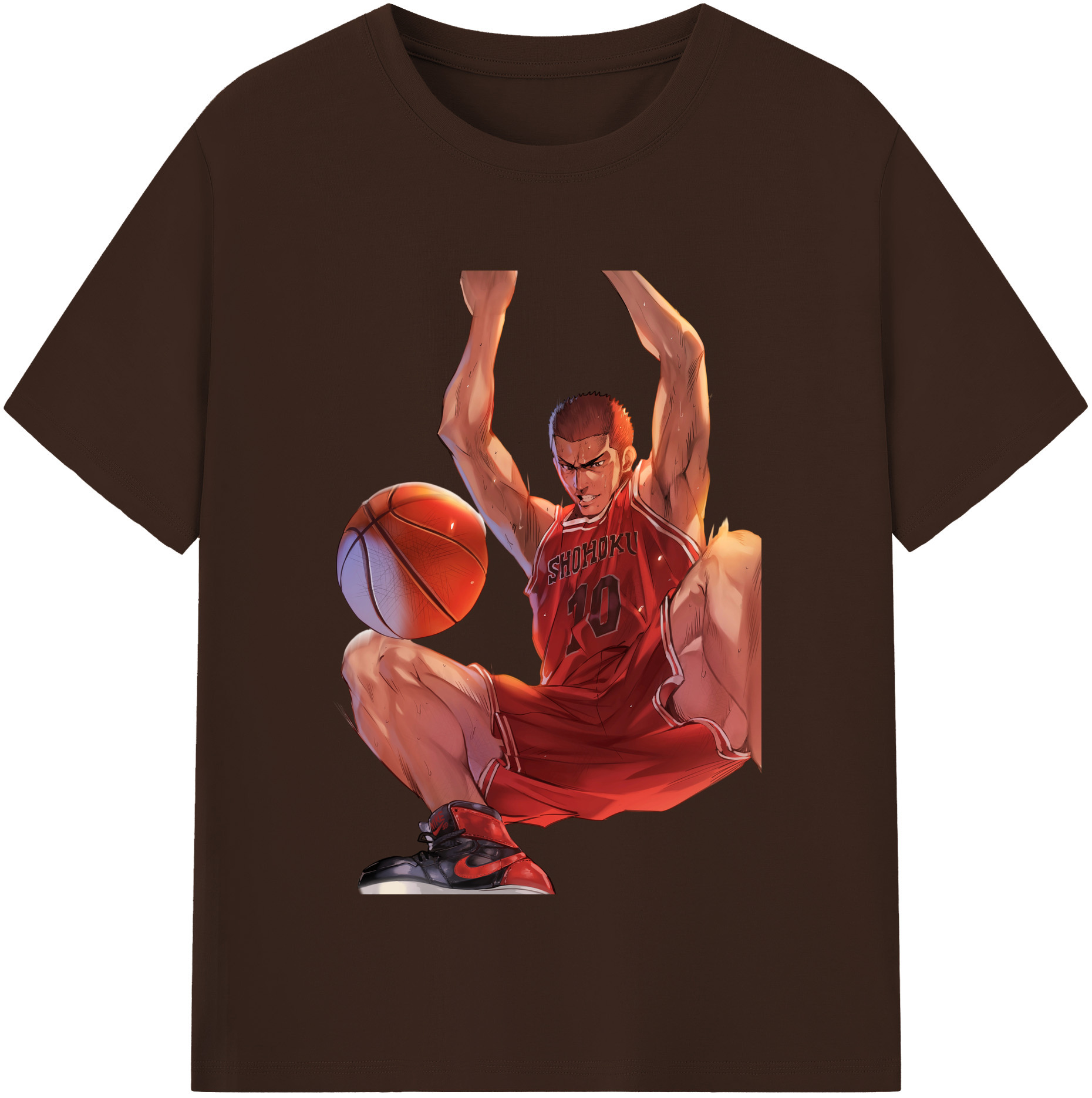 SLAM DUNK／スラムダンク 綿100％半袖Tシャツ（フロントプリント）