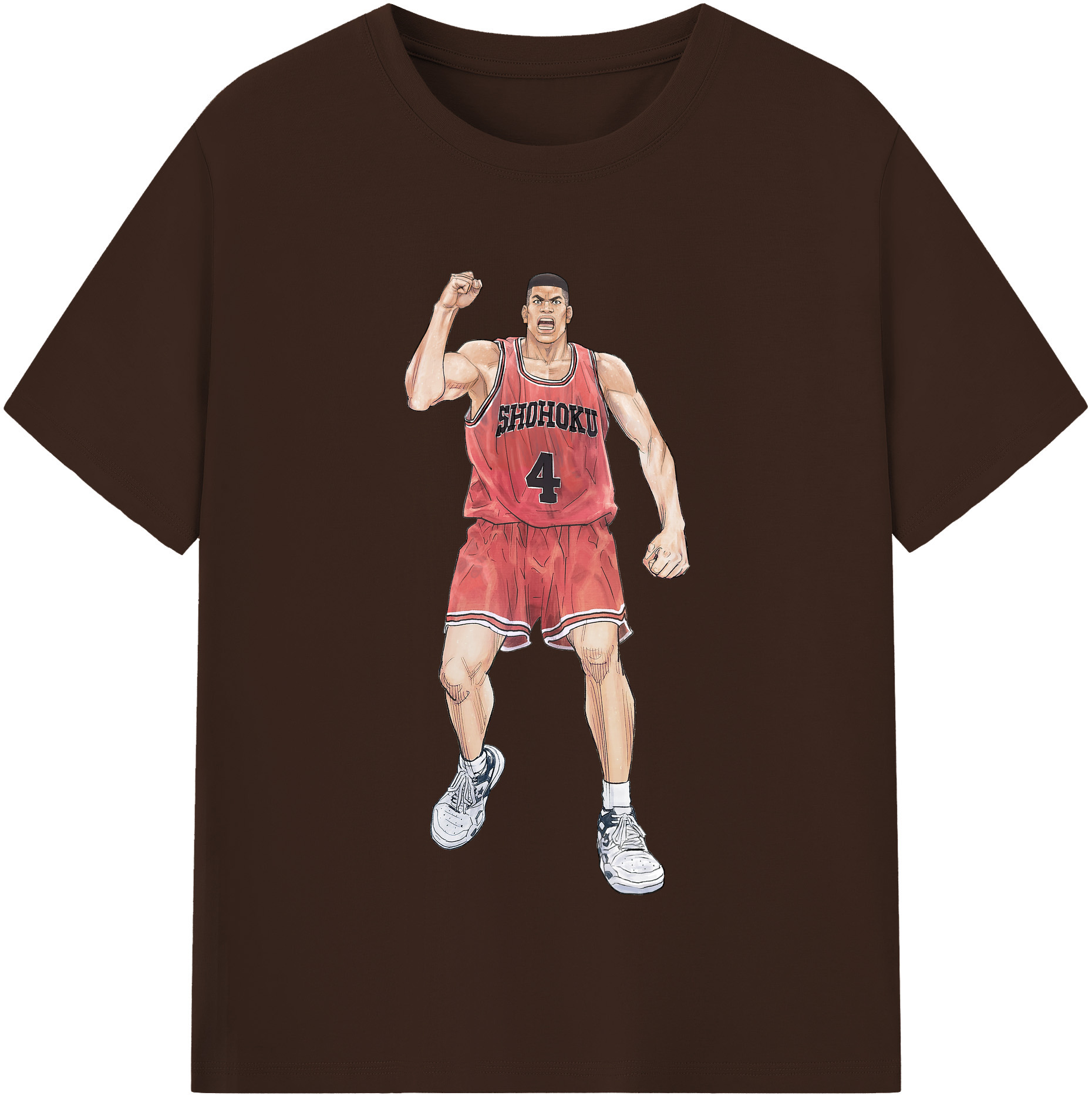 SLAM DUNK／スラムダンク 綿100％半袖Tシャツ（フロントプリント）