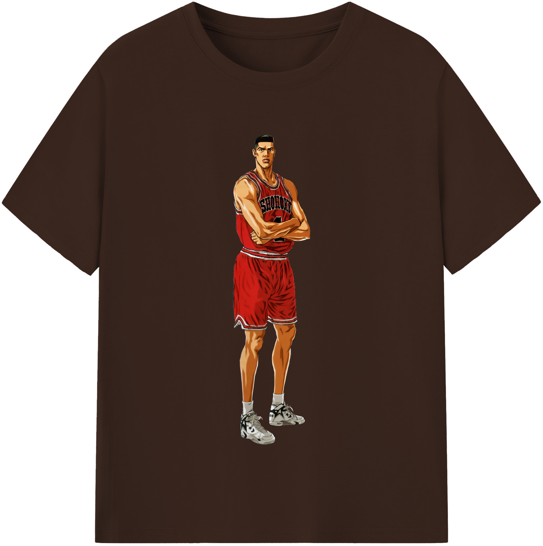 SLAM DUNK／スラムダンク 綿100％半袖Tシャツ（フロントプリント）