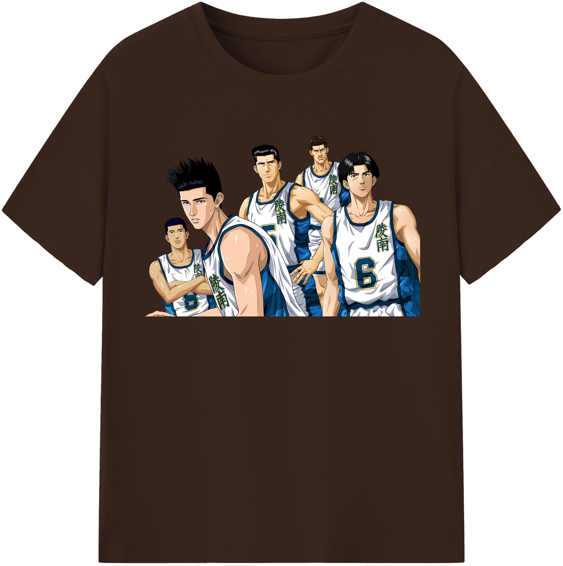 SLAM DUNK／スラムダンク 綿100％半袖Tシャツ（フロントプリント）