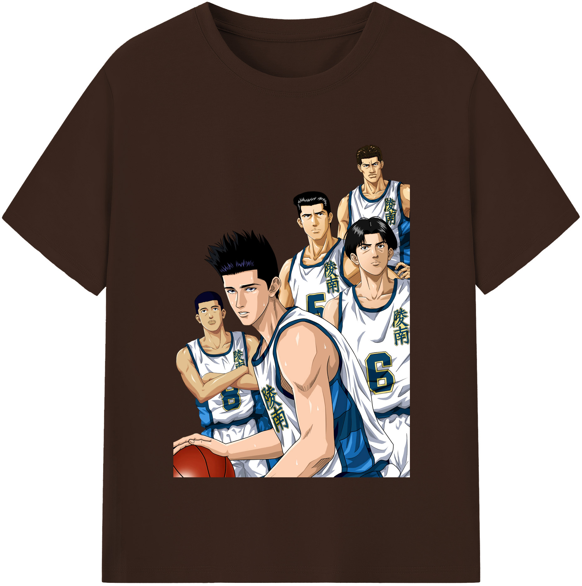 SLAM DUNK／スラムダンク 綿100％半袖Tシャツ（フロントプリント）