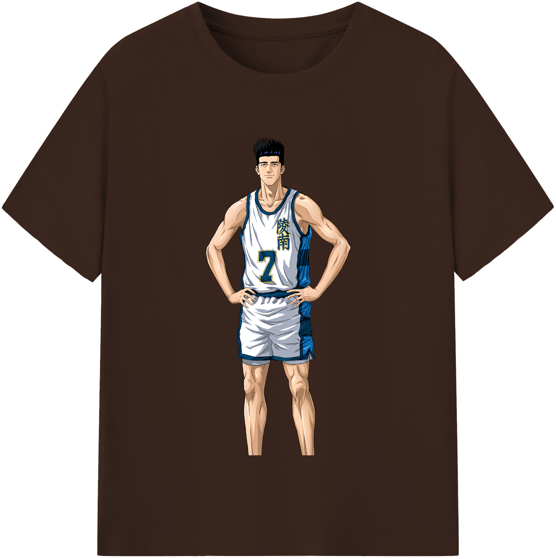SLAM DUNK／スラムダンク 綿100％半袖Tシャツ（フロントプリント）
