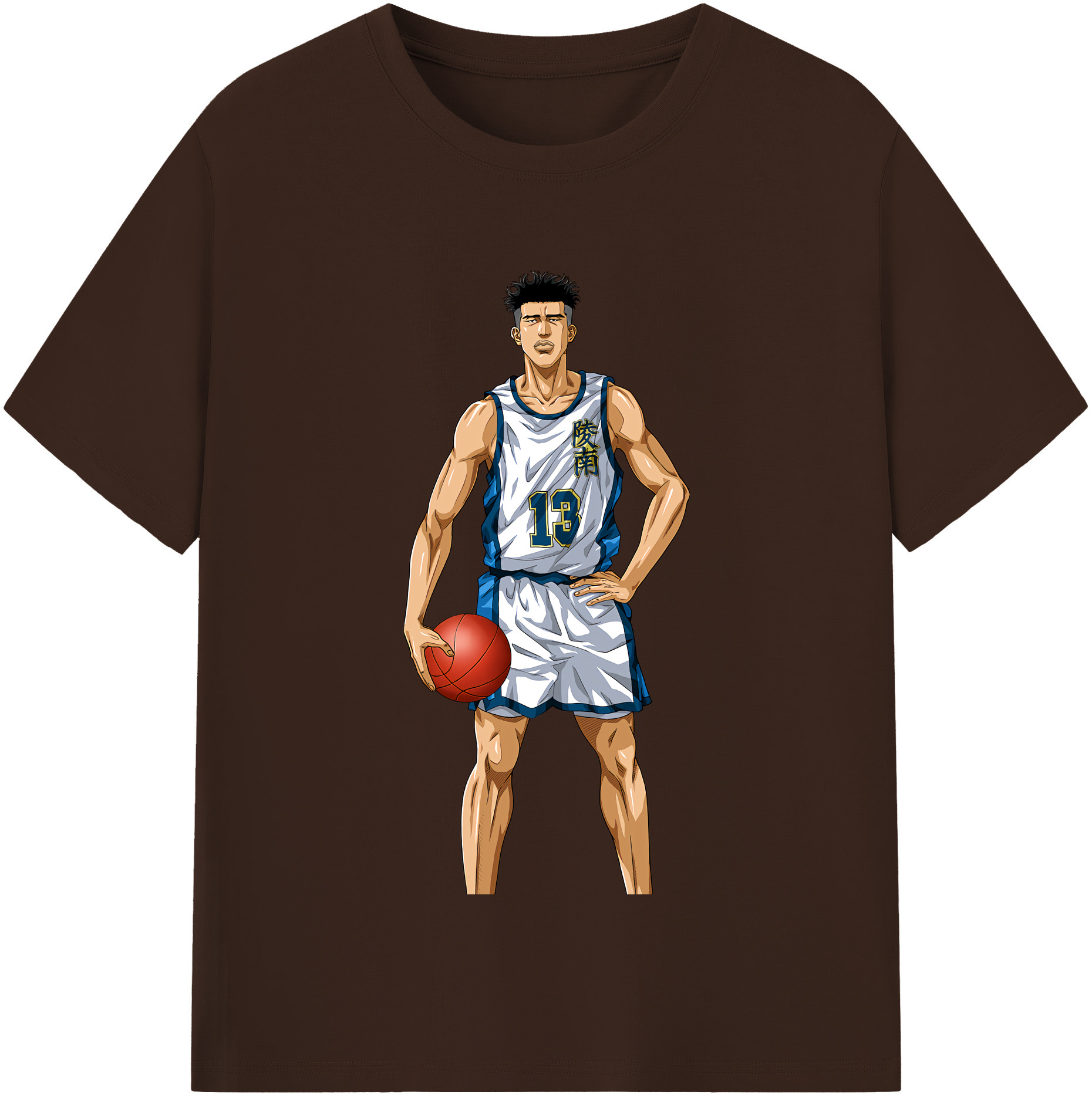 SLAM DUNK／スラムダンク 綿100％半袖Tシャツ（フロントプリント）