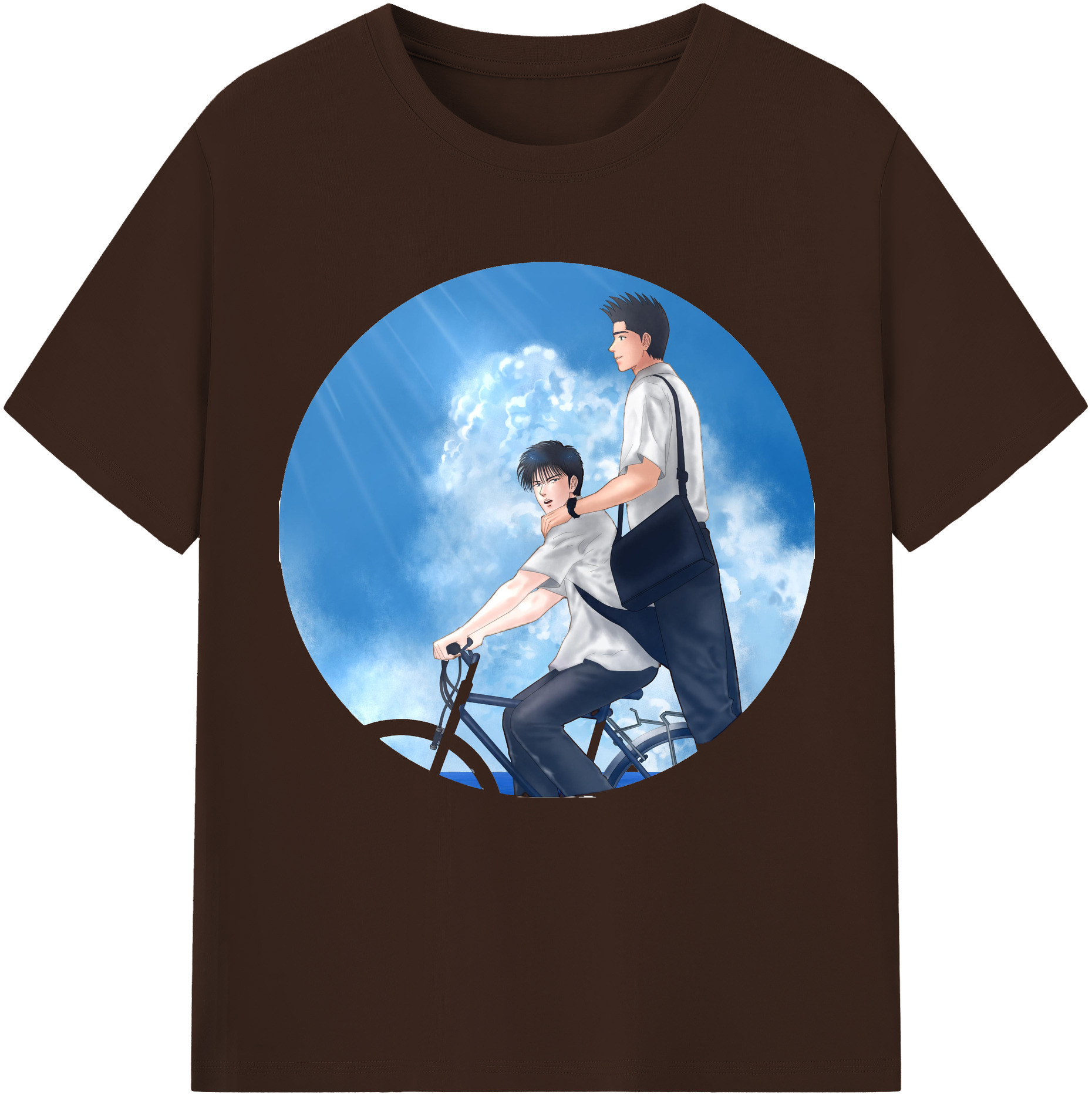SLAM DUNK／スラムダンク 綿100％半袖Tシャツ（フロントプリント）