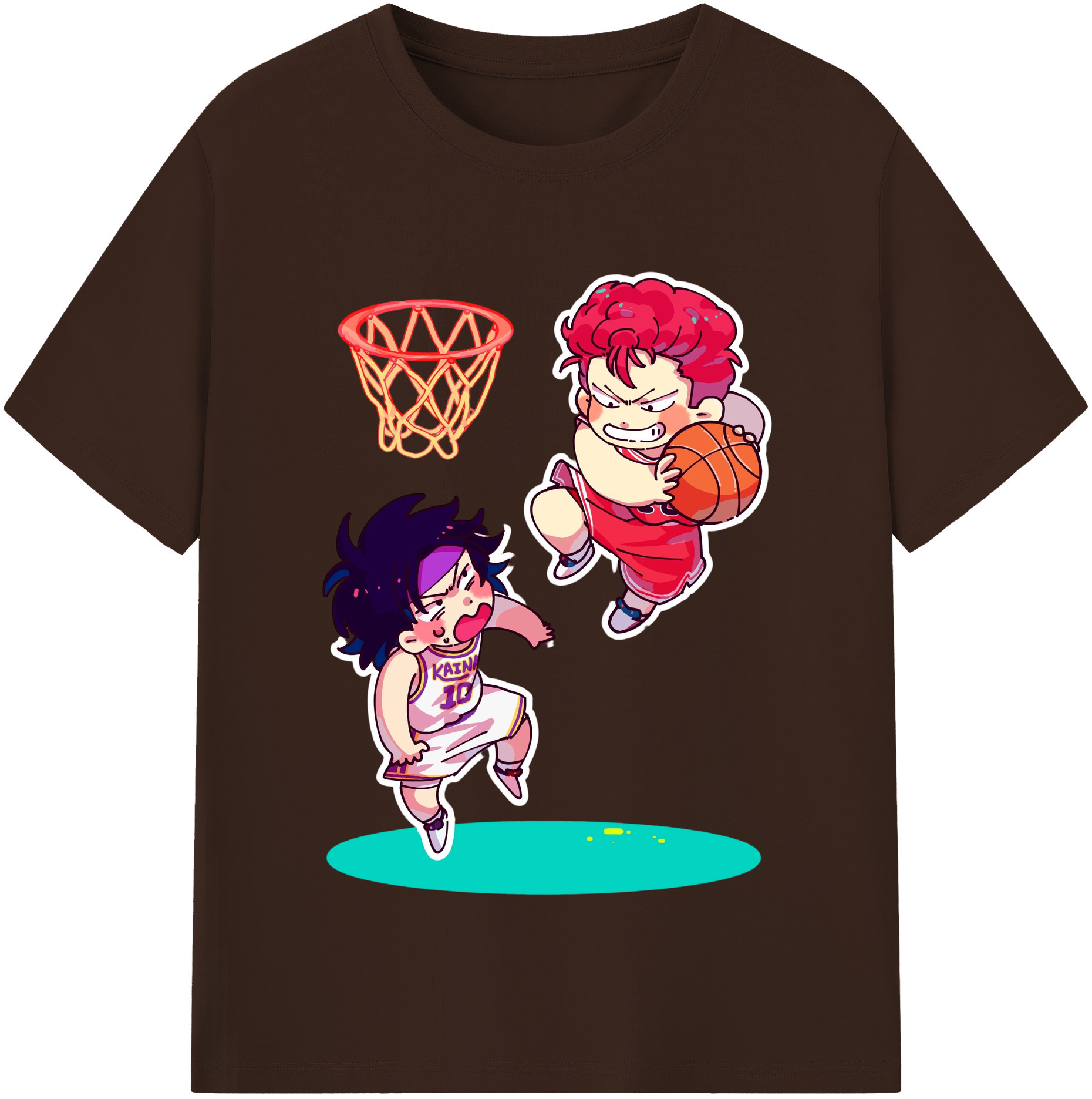（画像用） SLAM DUNK／スラムダンク 綿100％半袖Tシャツ（フロントプリント）